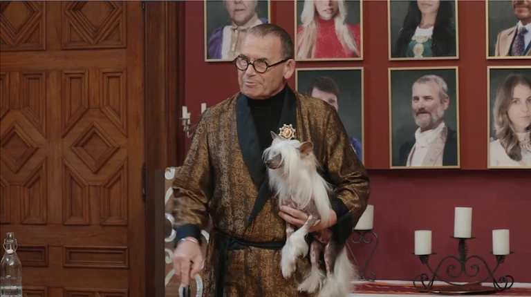 Paul Henry is back and he’s never been better dressed. Photo / The Spinoff