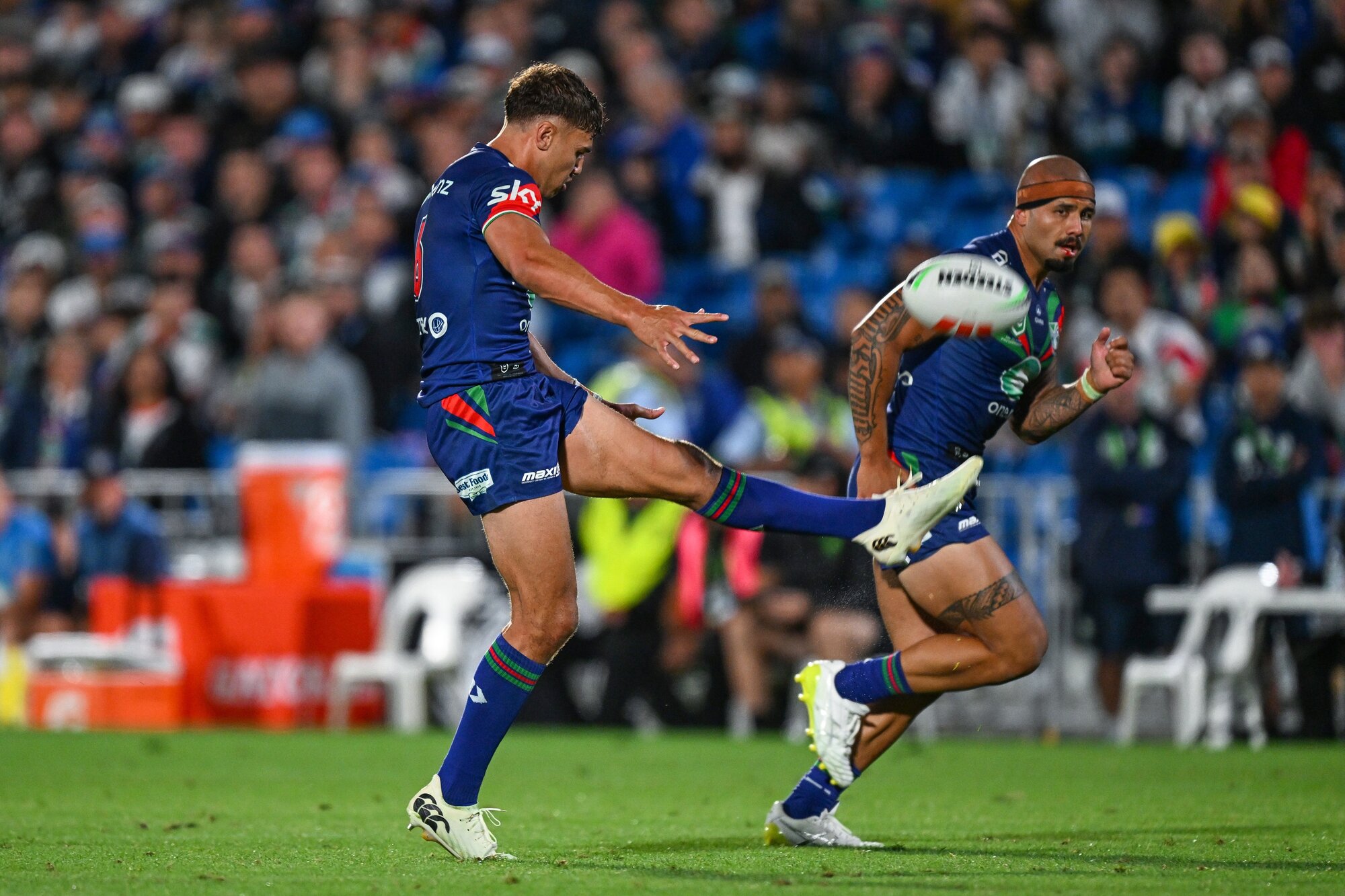 Chanel Harris-Tavita in action with the Warriors. Photo / Photosport