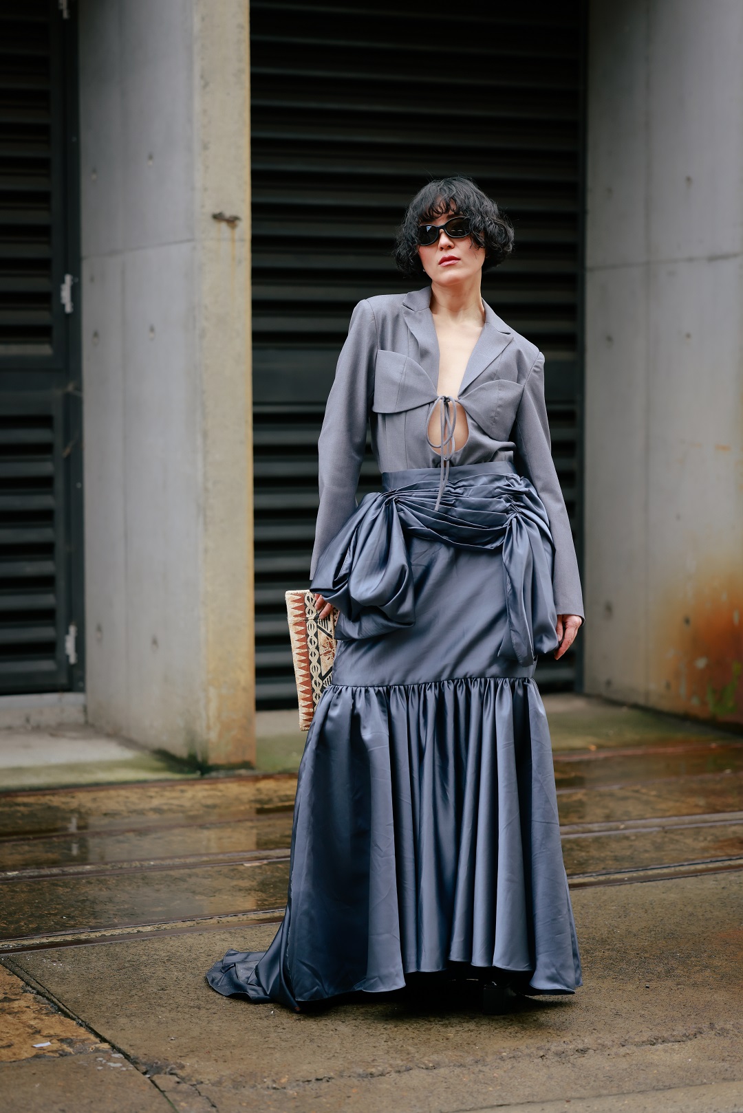 Internet personality Charlene Davies in a sumptuous look in Sydney. Photo / Hanna Lassen, Getty Images
