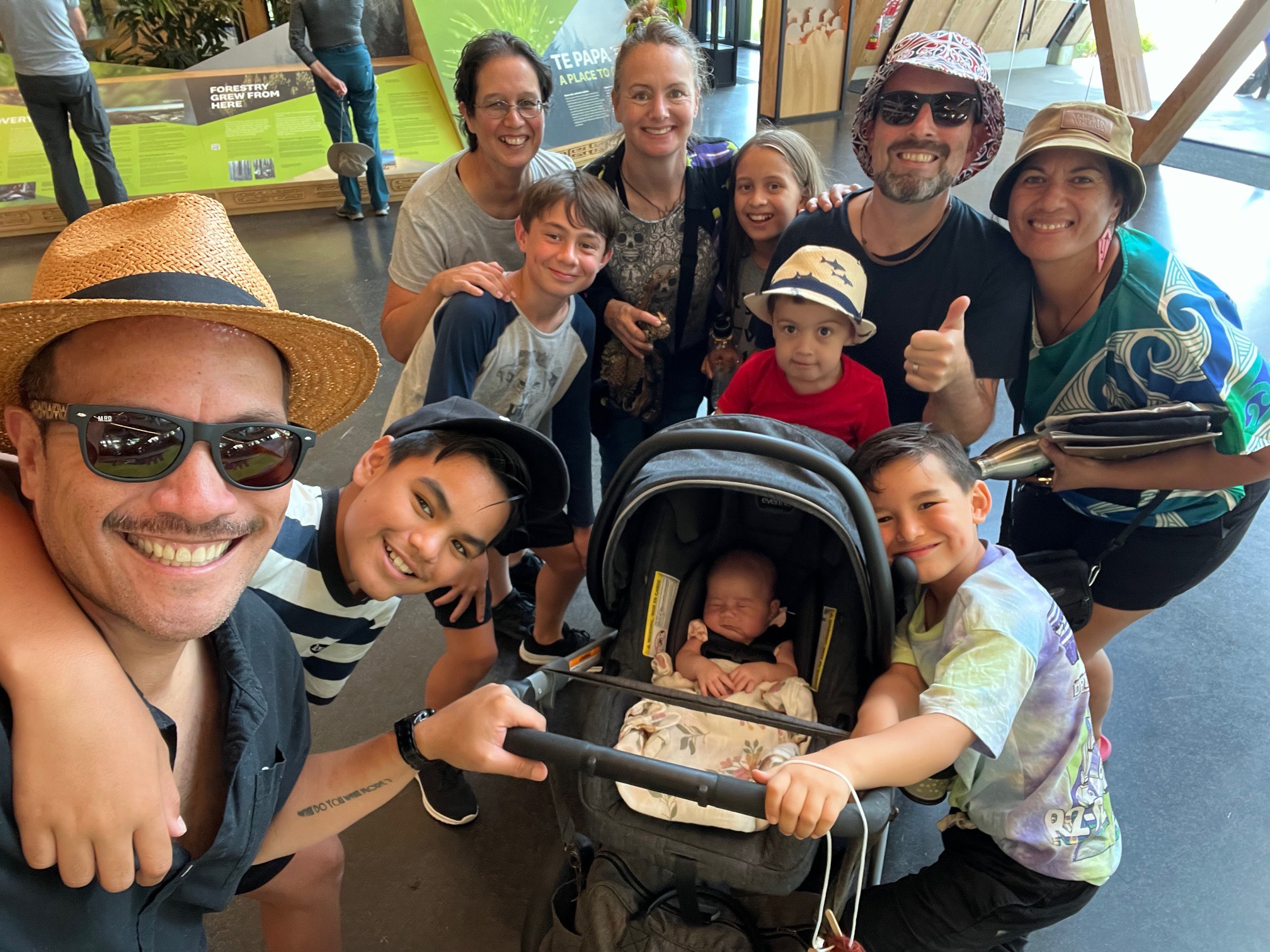 Tamati, Tim and whānau at the Ngati Whakaue Whānau Day at Scion.