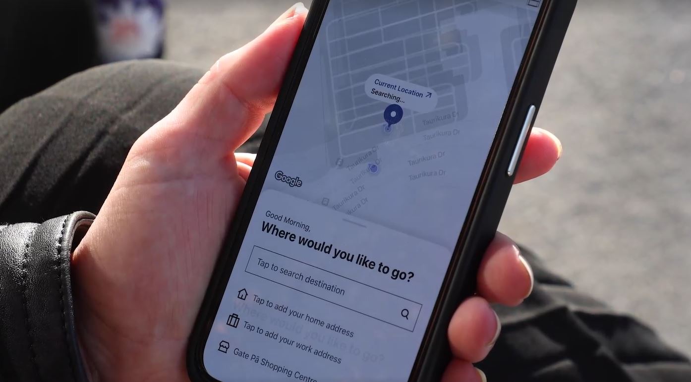 Ordering an on-demand bus in Tauranga can be done via an app. Photo / Alex Cairns