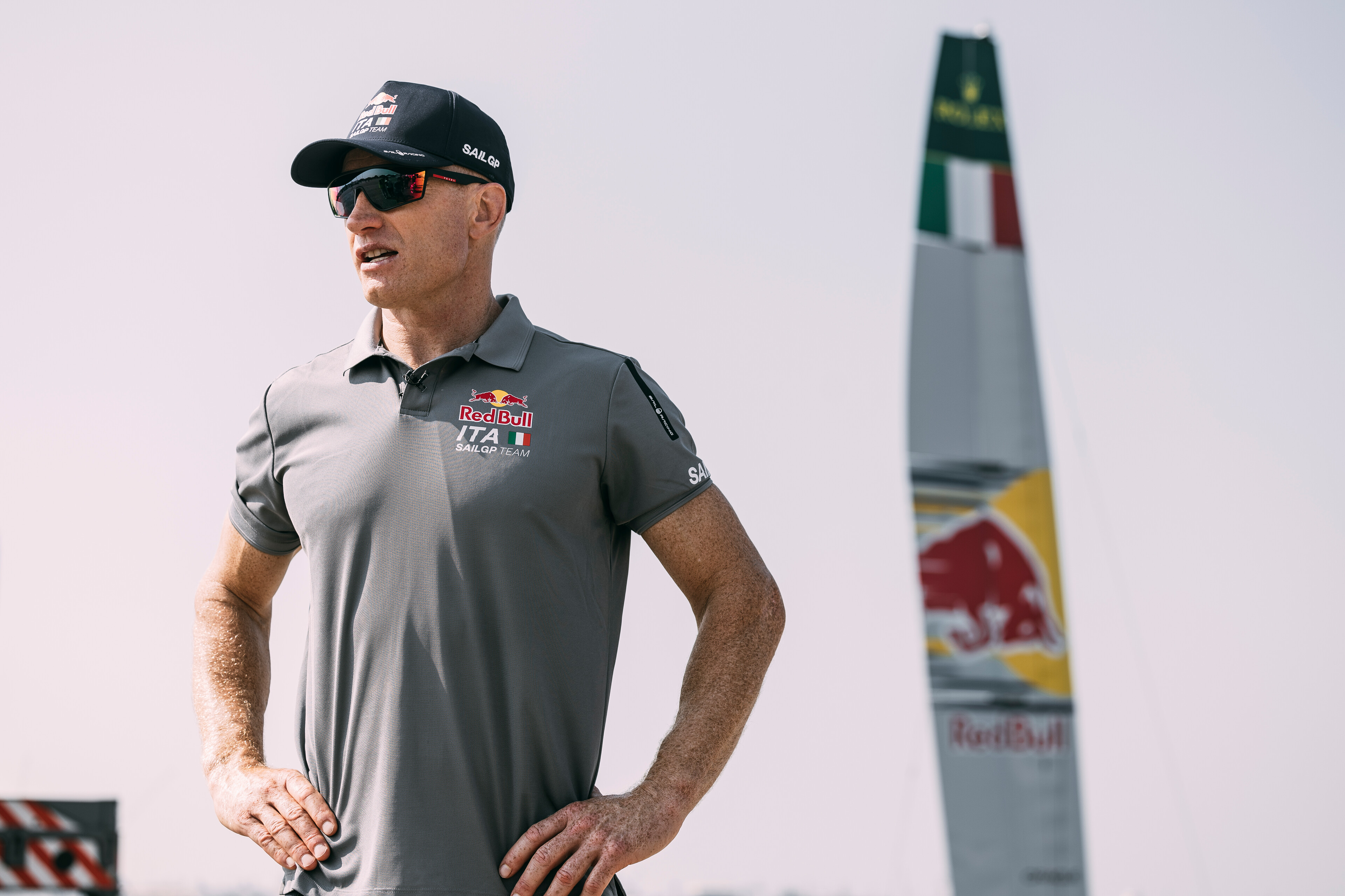 Jimmy Spithill has launched the Red Bull Italy SailGP Team for season five. Photo / Naim Chidiac, Red Bull Content Pool