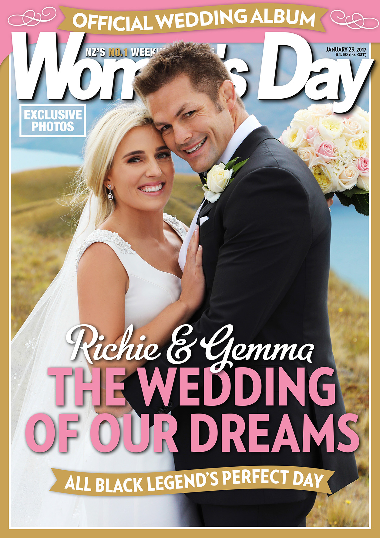 Mr and Mrs McCaw Richie and Gemma s dream wedding NZ Herald