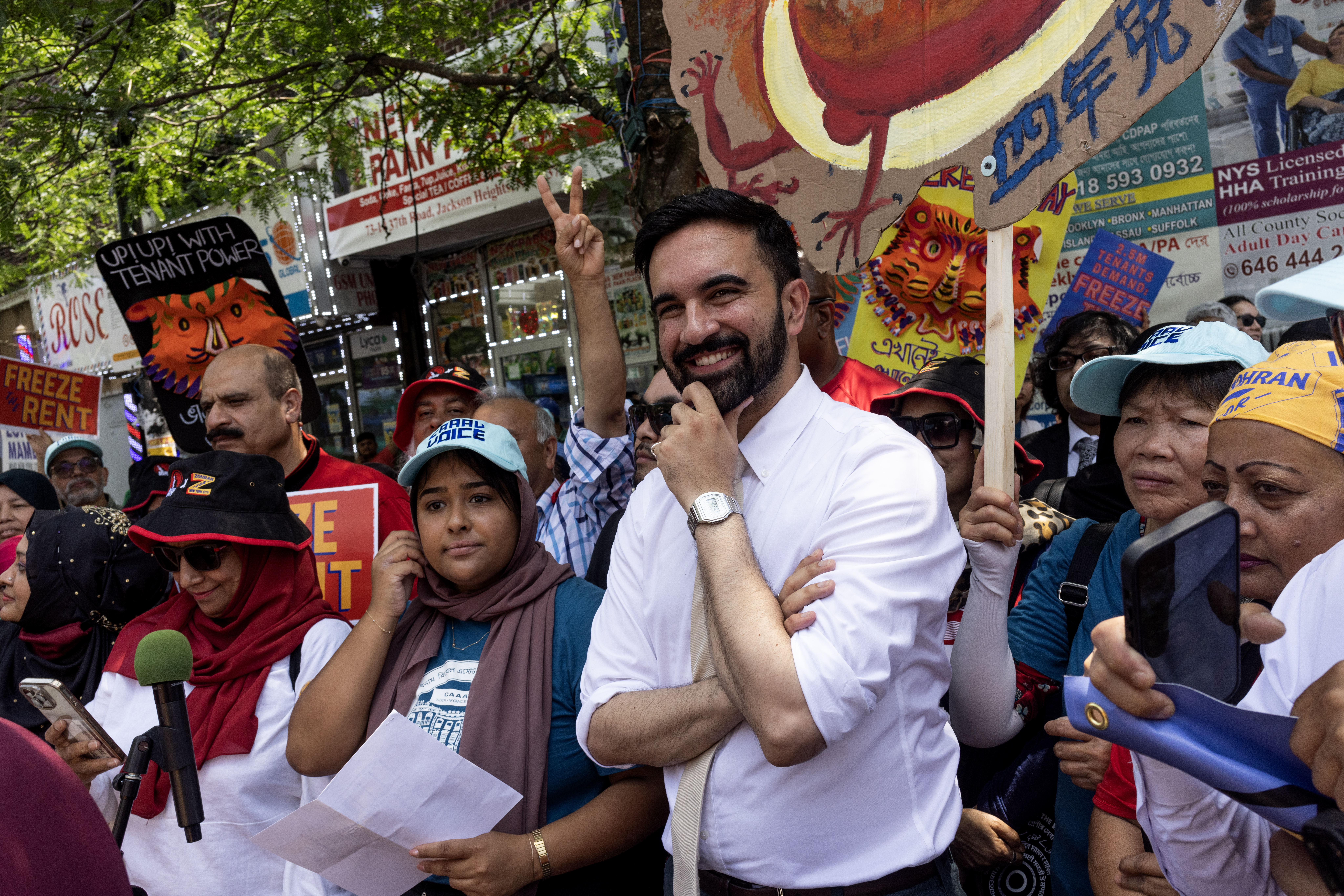 Zohran Mamdani, a 33-year-old Muslim socialist, has been chosen as New York City's Democratic mayoral candidate, defeating Andrew Cuomo. Photo / Andrew Lichtenstein via Getty Images