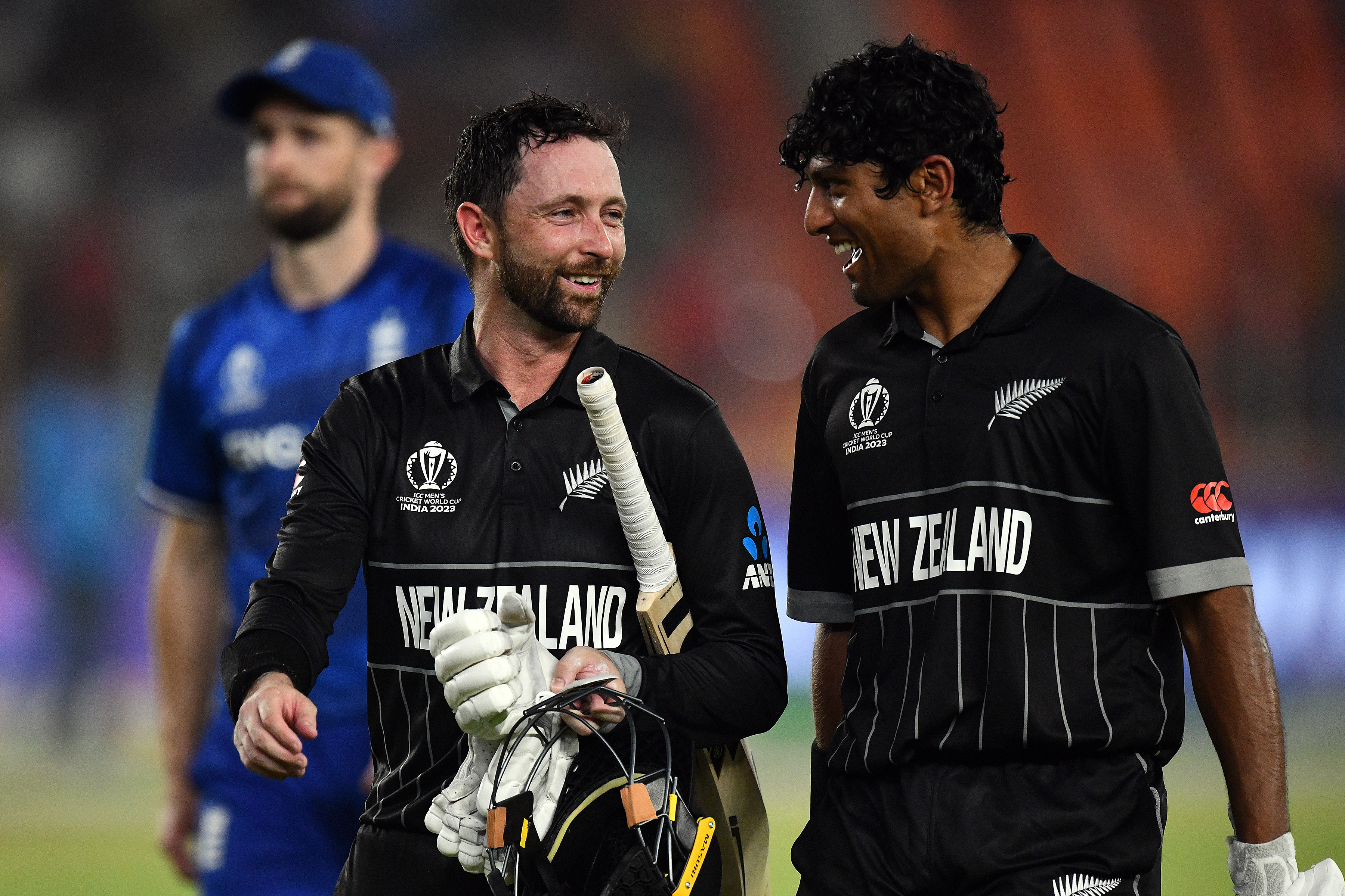 Devon Conway and Rachin Ravindra were all smiles after their match-winning stand. Photo / Photosport