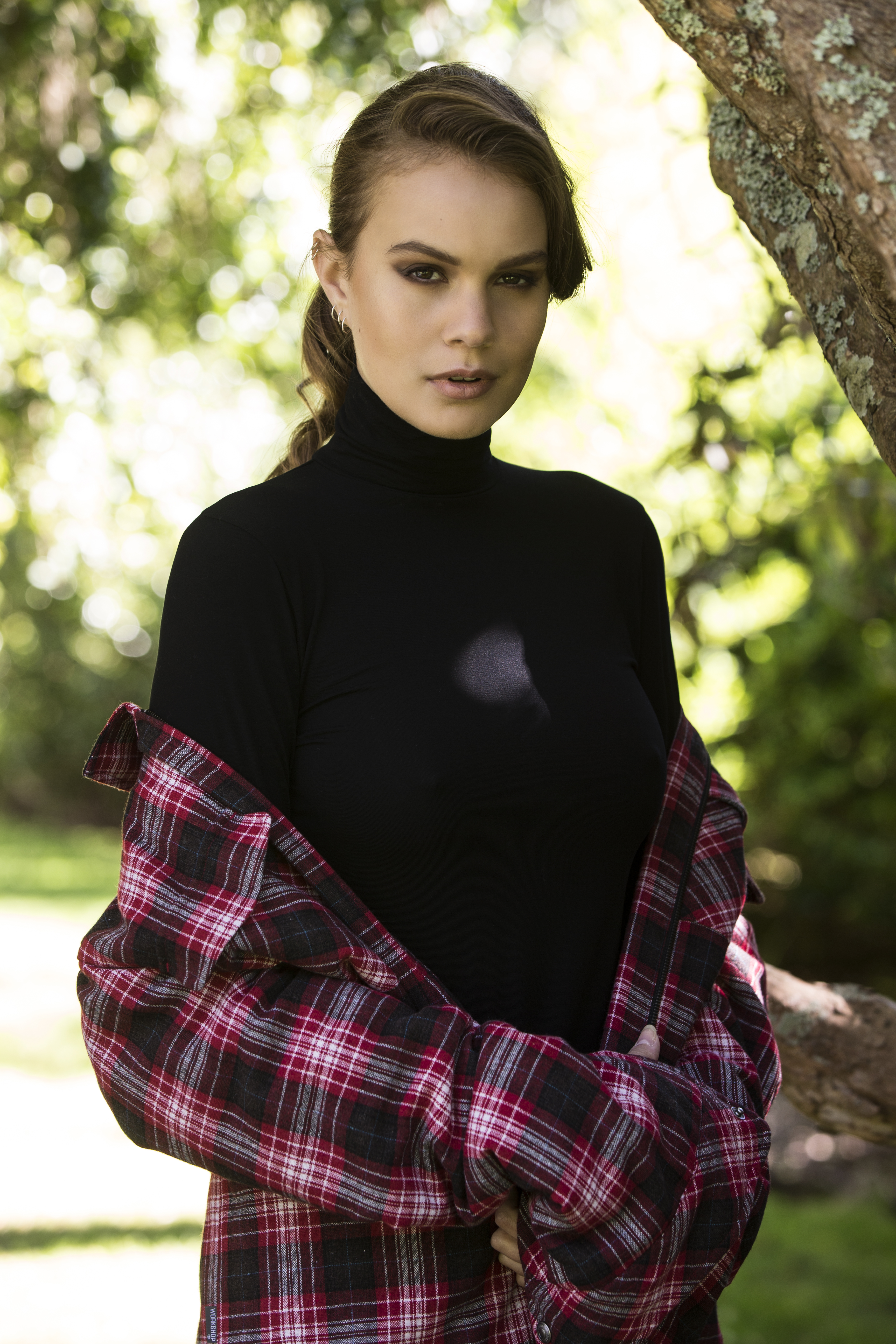 One of Paula Ryan's popular MicroModal skivvy tops photographed for Viva in 2016. Photo / Guy Coombes