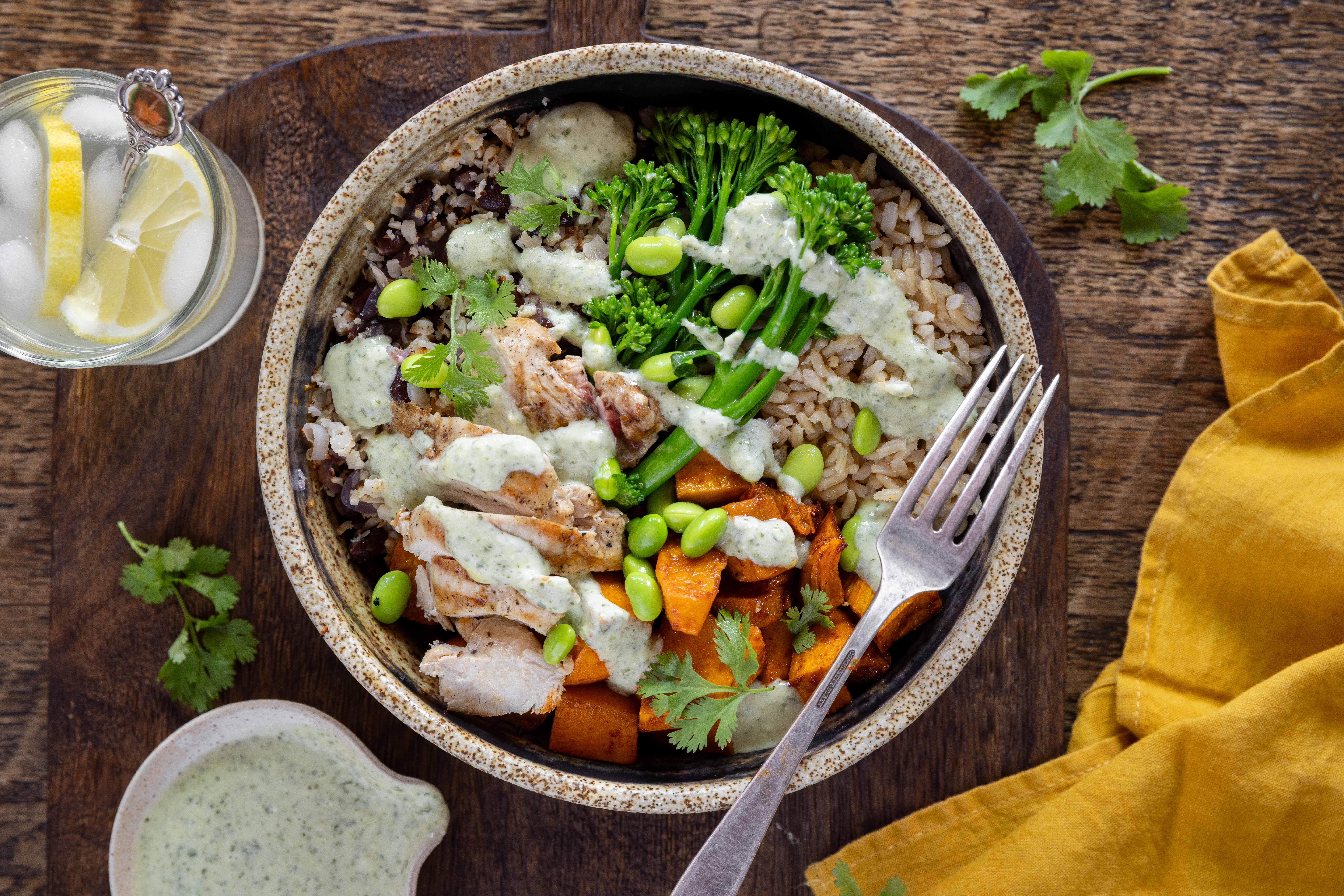 Give your salad a kick with leftover spicy jalapeno dressing. Photo / Babiche Martens