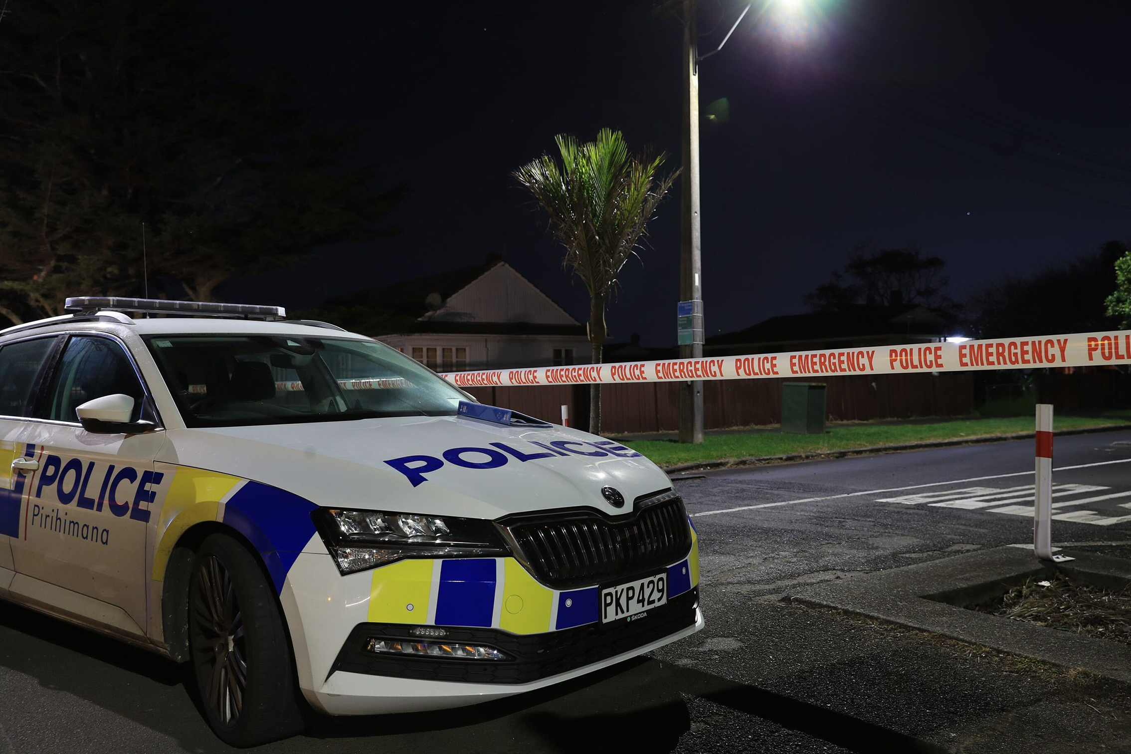 Police investigate the scene of a disorder event resulting in the death of at least one person at the Taurima Reserve. Photo / Hayden Woodward