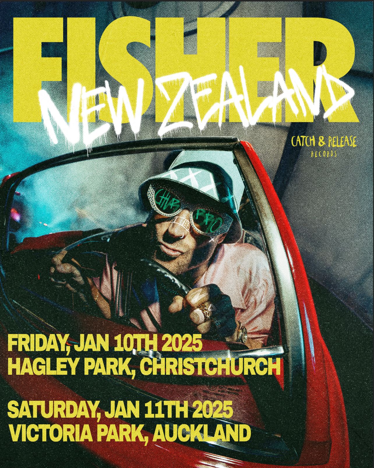 Fisher is coming to New Zealand for two massive shows in 2025.