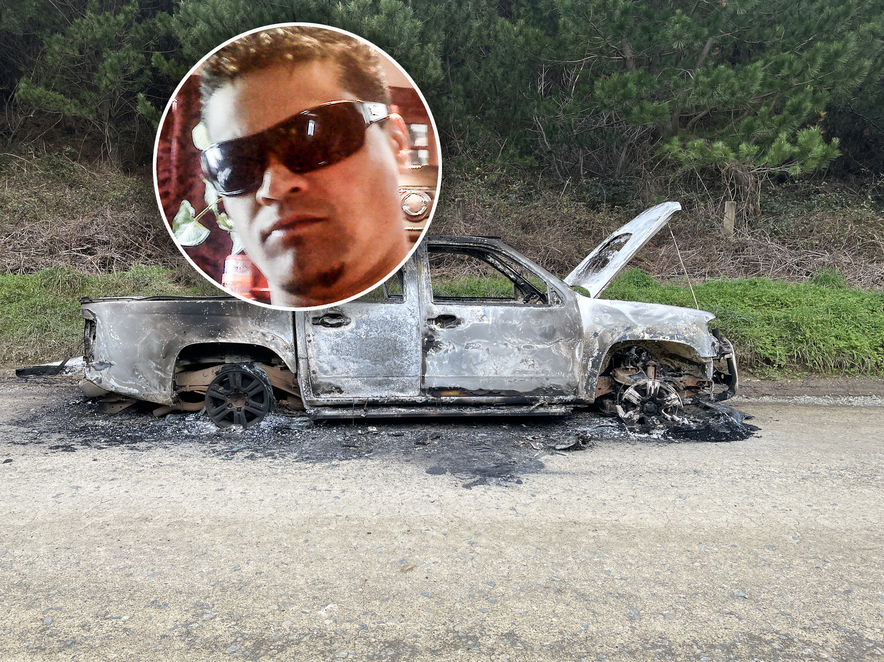 Police are investigating whether there is a connection between the death of Steven Taiatini in Ōpōtiki on Friday and the vehicle set alight on Saturday. Photo / Supplied