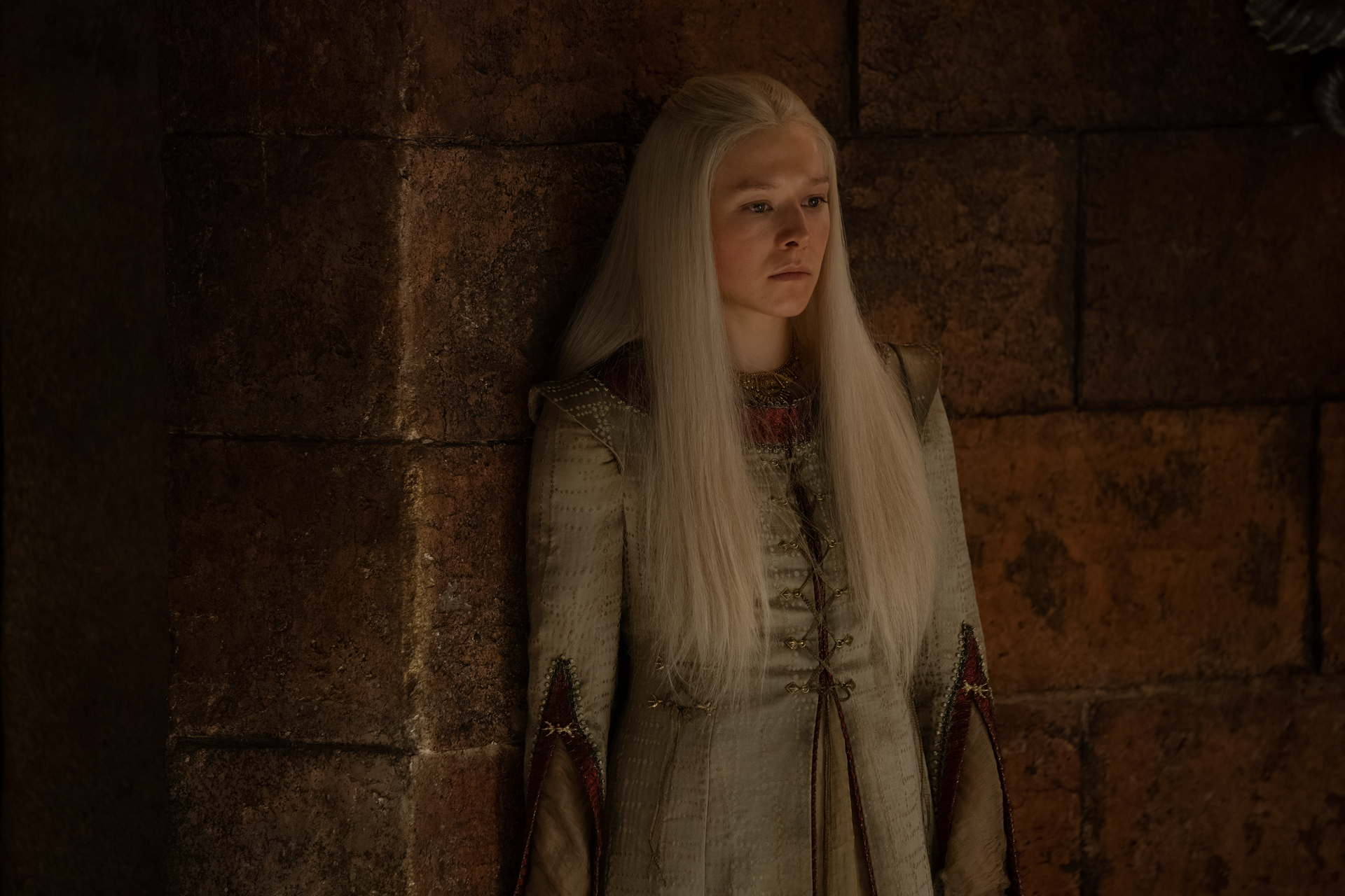 Emma D'Arcy as Rhaenyra Targaryen in The House of the Dragon.