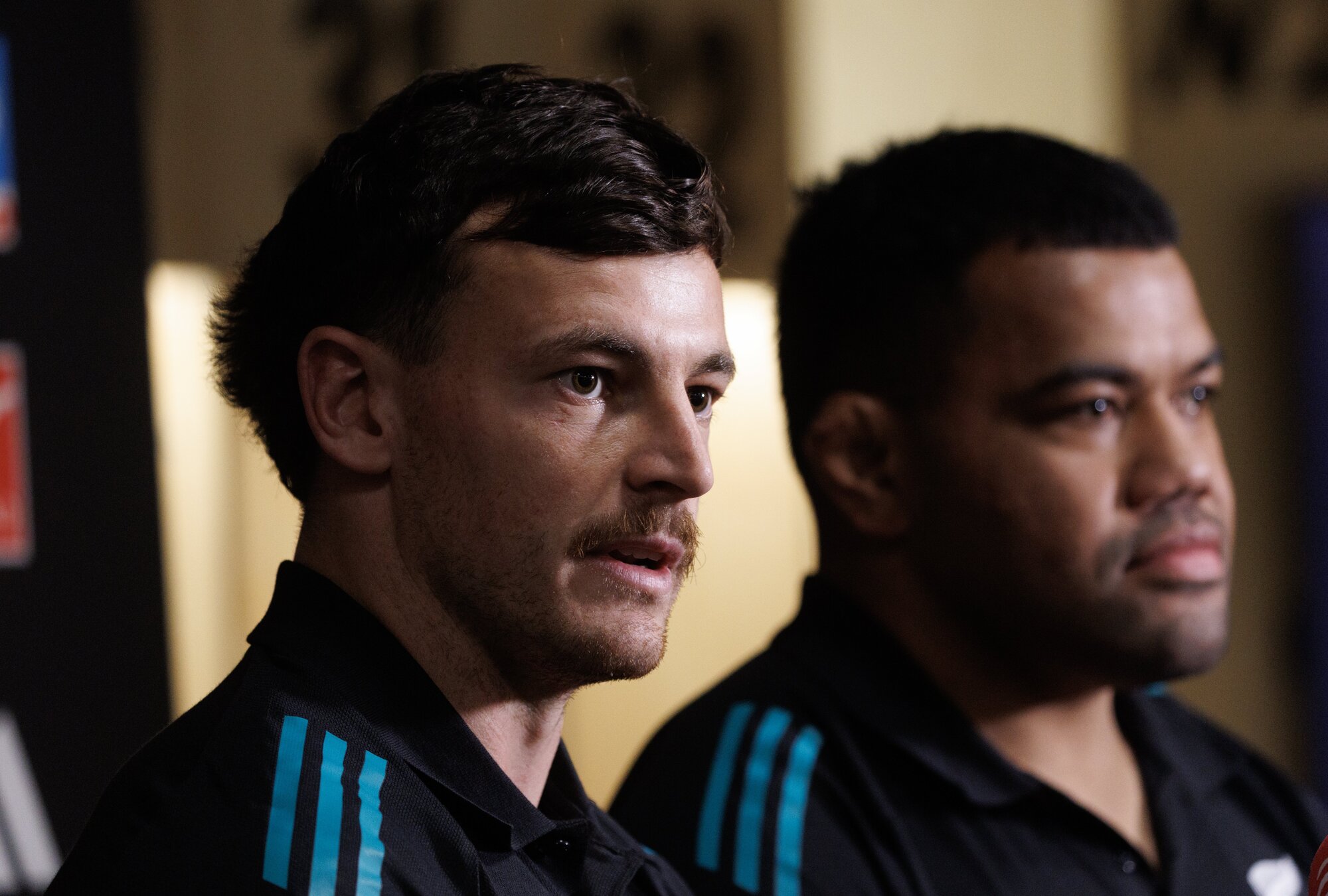 All Blacks debutant wing Leroy Carter meets the media after the team announcement in Wellington. Photo / Mark Mitchell