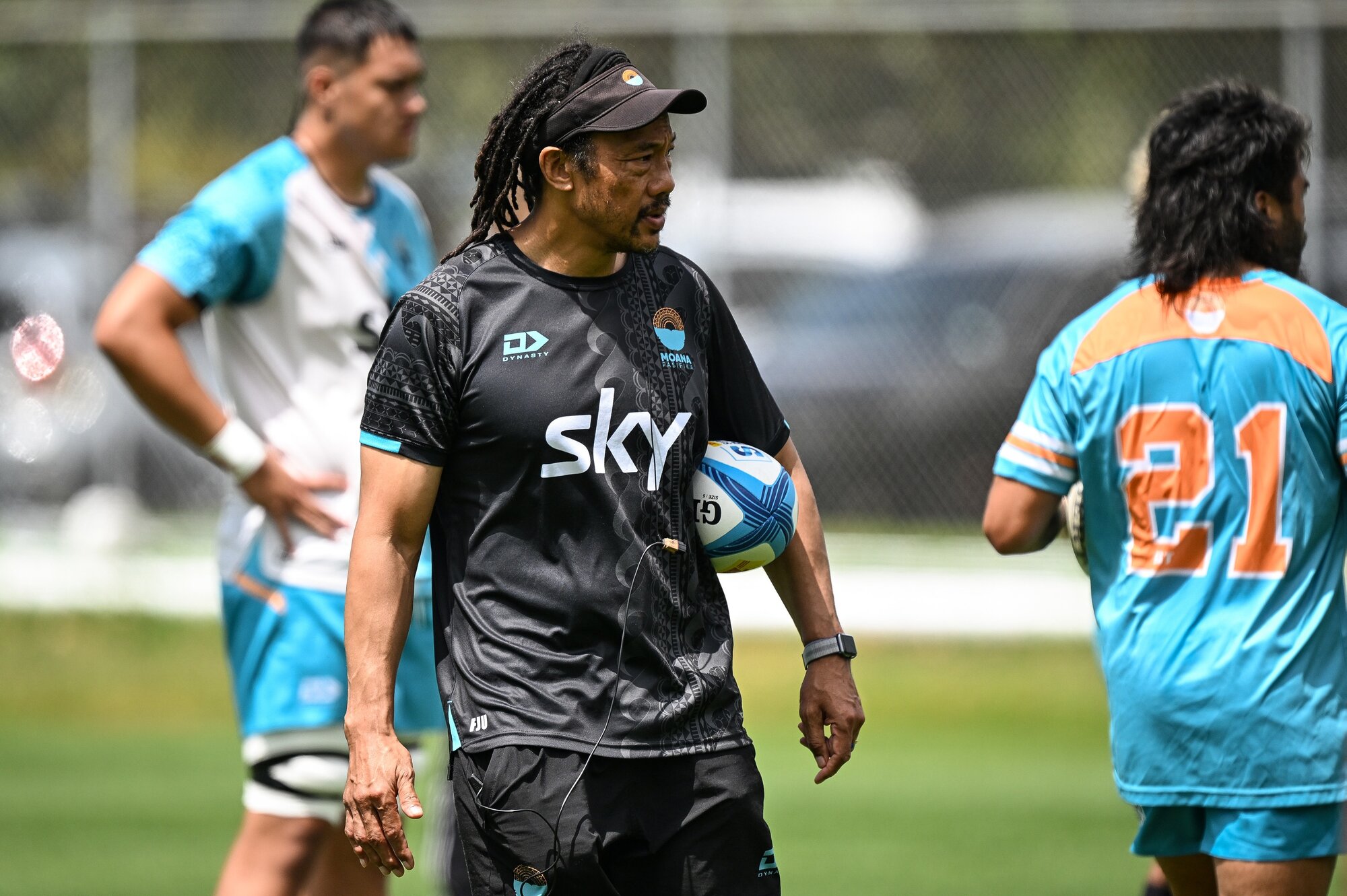 Moana Pasifika coach Tana Umaga has fired a shot at the Blues ahead of their match in Auckland on Sunday. Photo / Photosport