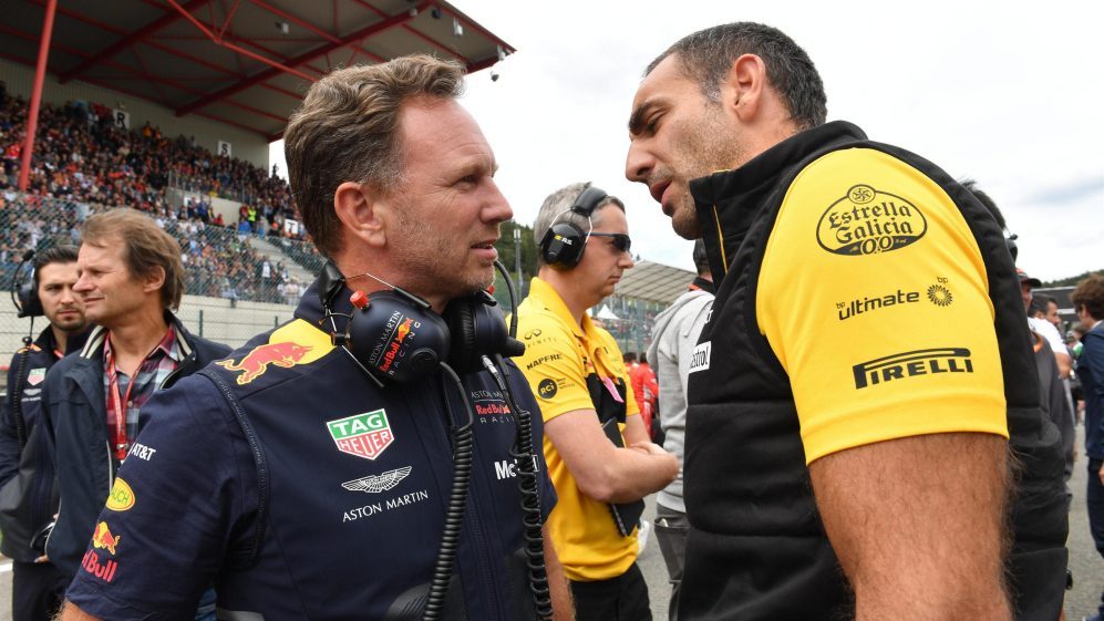Drive to Survive has made stars out of team principals, including the frequently clashing Red Bull Racing chief Christian Horner and Renault boss Cyril Abiteboul. Photo / Netflix