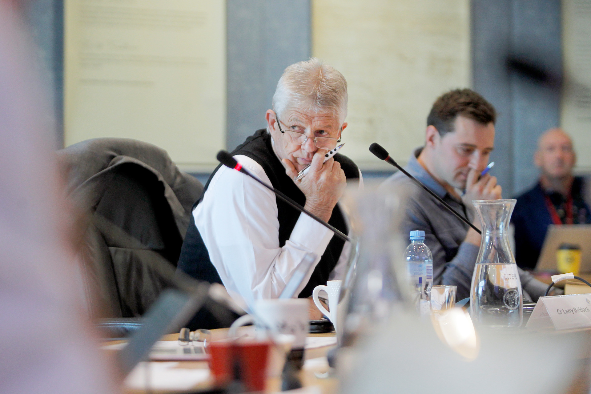 Councillor Larry Baldock did not agree with Jako Abrie's call for commissioners. Photo / File