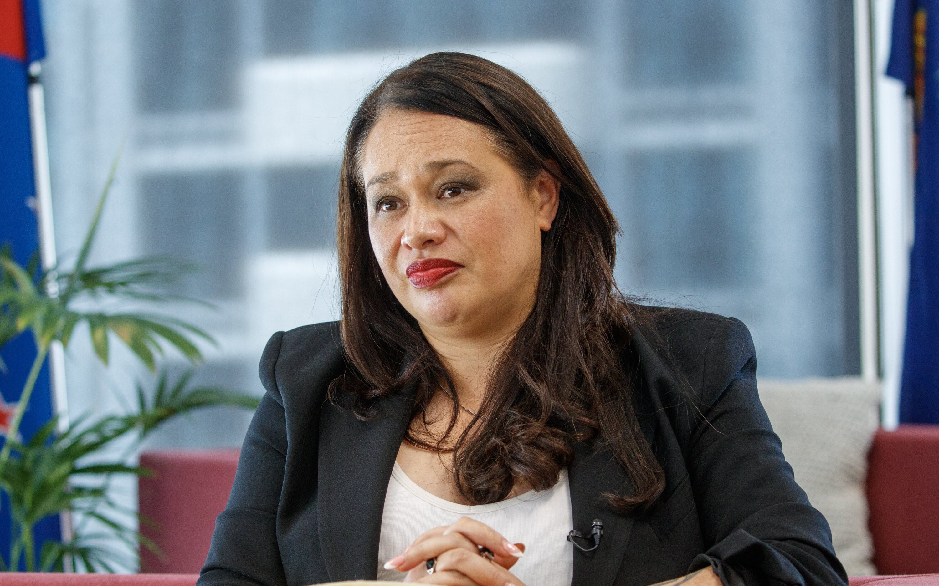 Wellington Mayor Tory Whanau during her first interview since admitting she has a problem with alcohol. Photo / Mark Mitchell