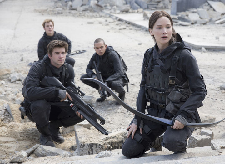 Liam Hemsworth and Jennifer Lawrence starred in the first three Hunger Games movies. Now, a movie adaption of the upcoming fourth book is in the works. Photo / AP