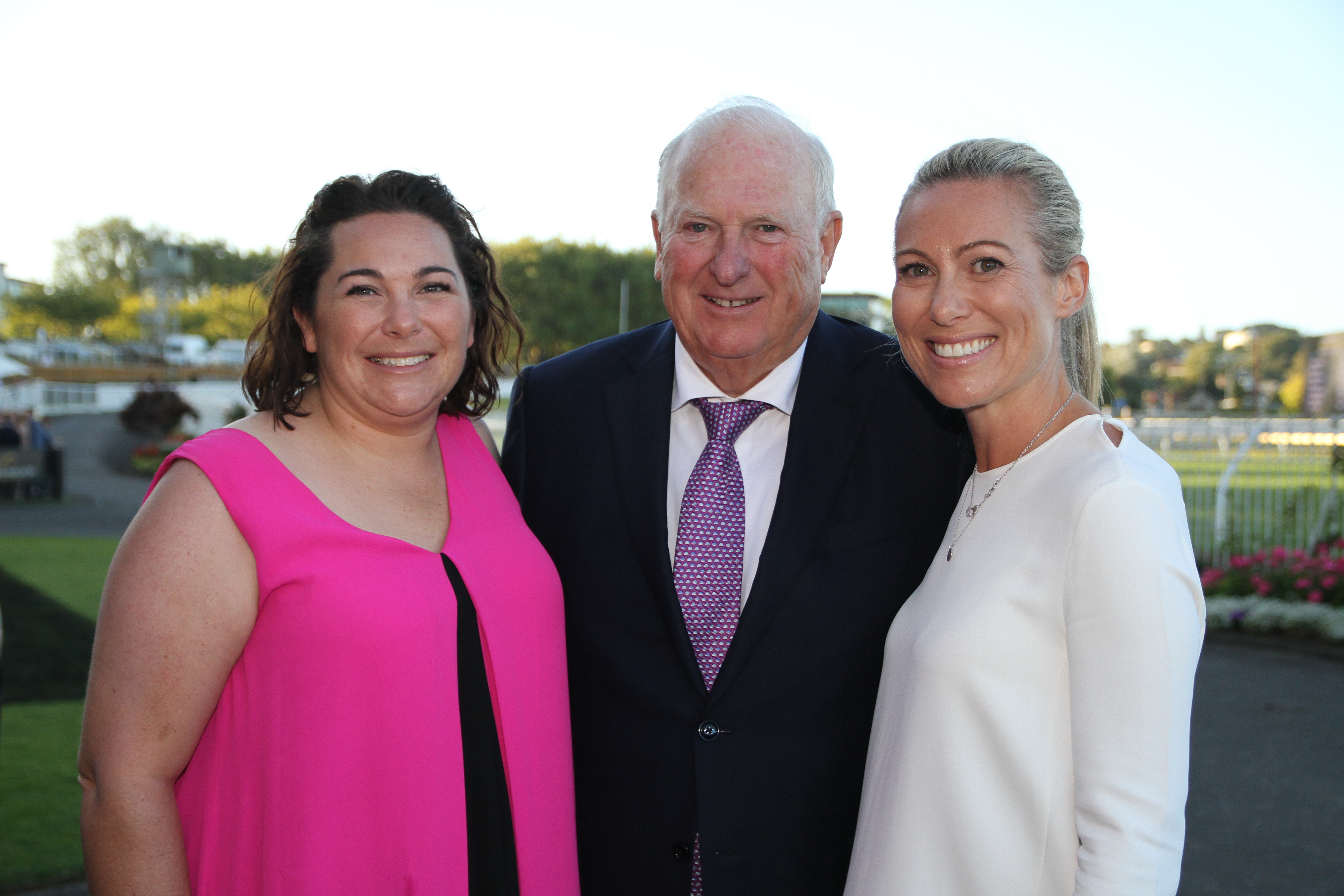 Sir Peter Vela with daughters Petrea (right) and Victoria. Photo / Supplied