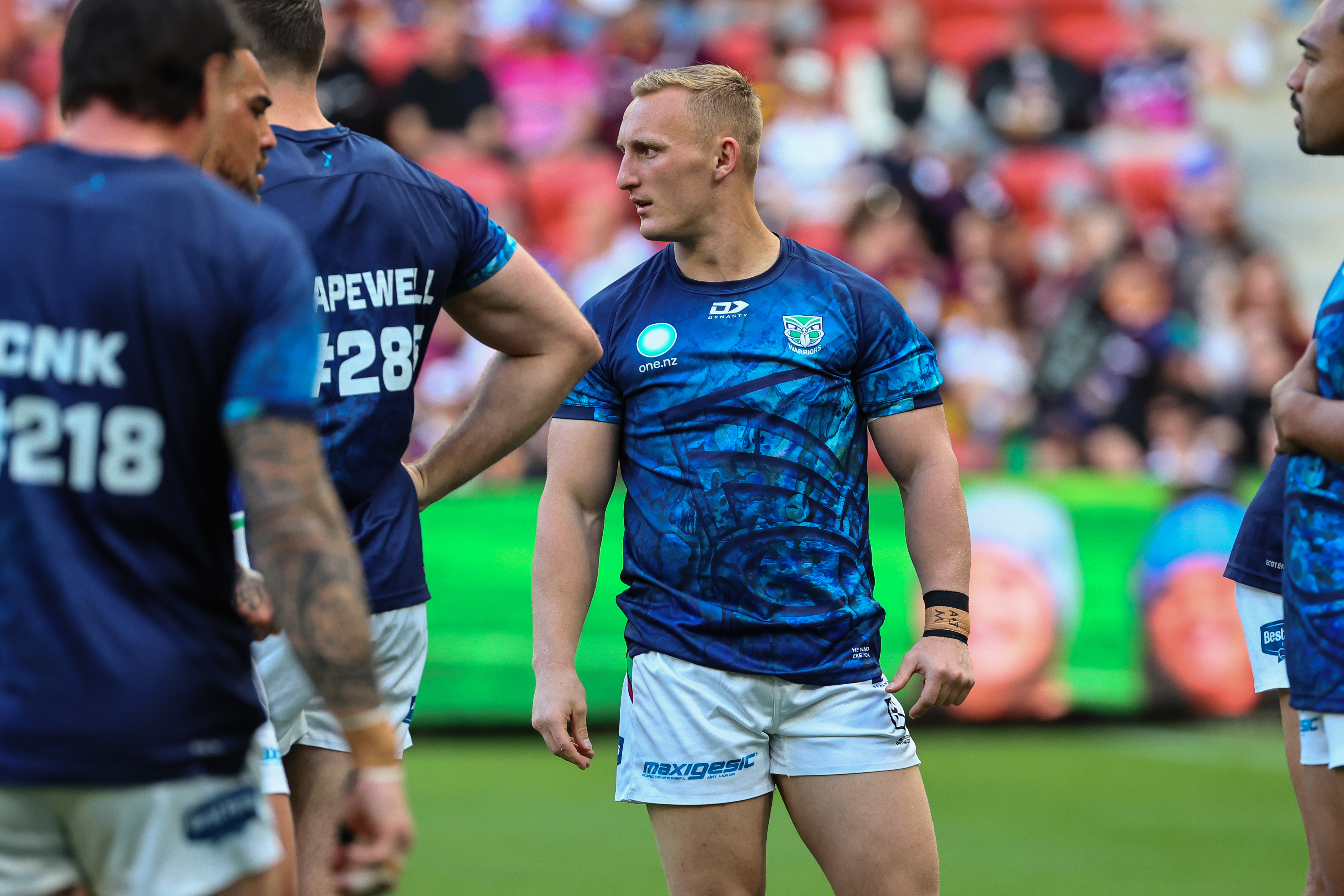 Tanah Boyd has been 18th man for the Warriors three times this season. Photo / Photosport