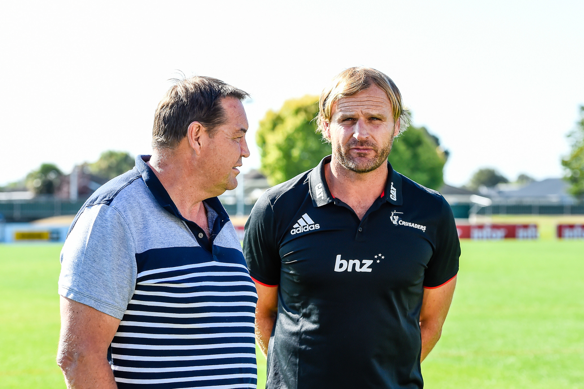Sir Steve Hansen (left) and Scott Robertson. Photo / Photosport