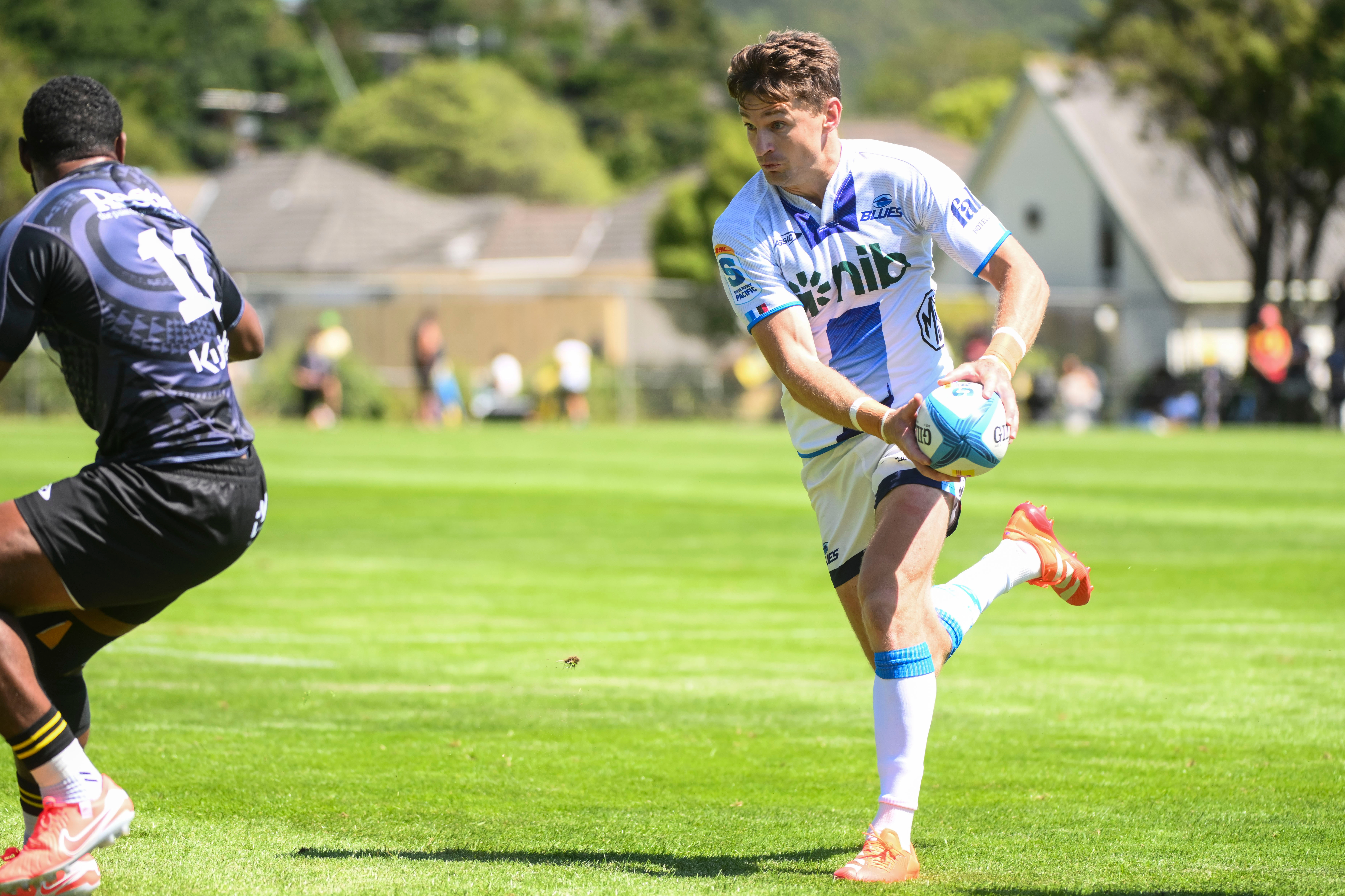 Beauden Barrett in preseason action against the Hurricanes. Photo / Photosport