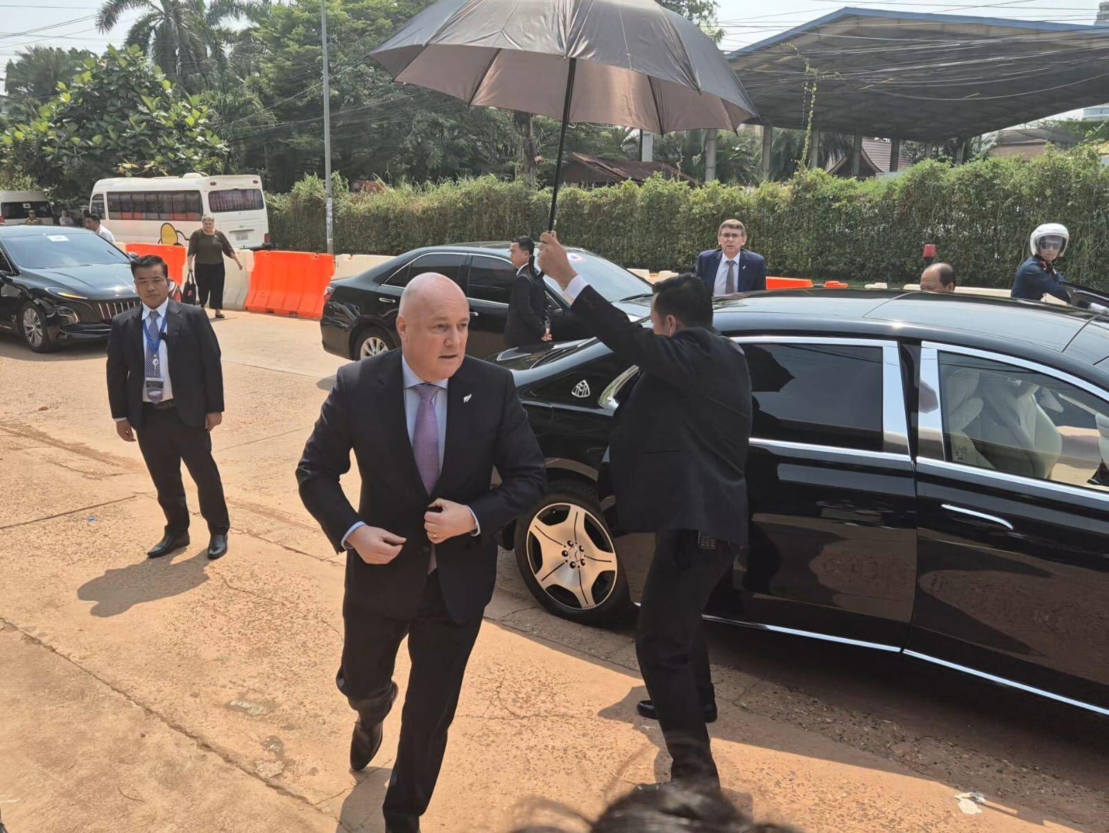Prime Minister Christopher Luxon in Laos.