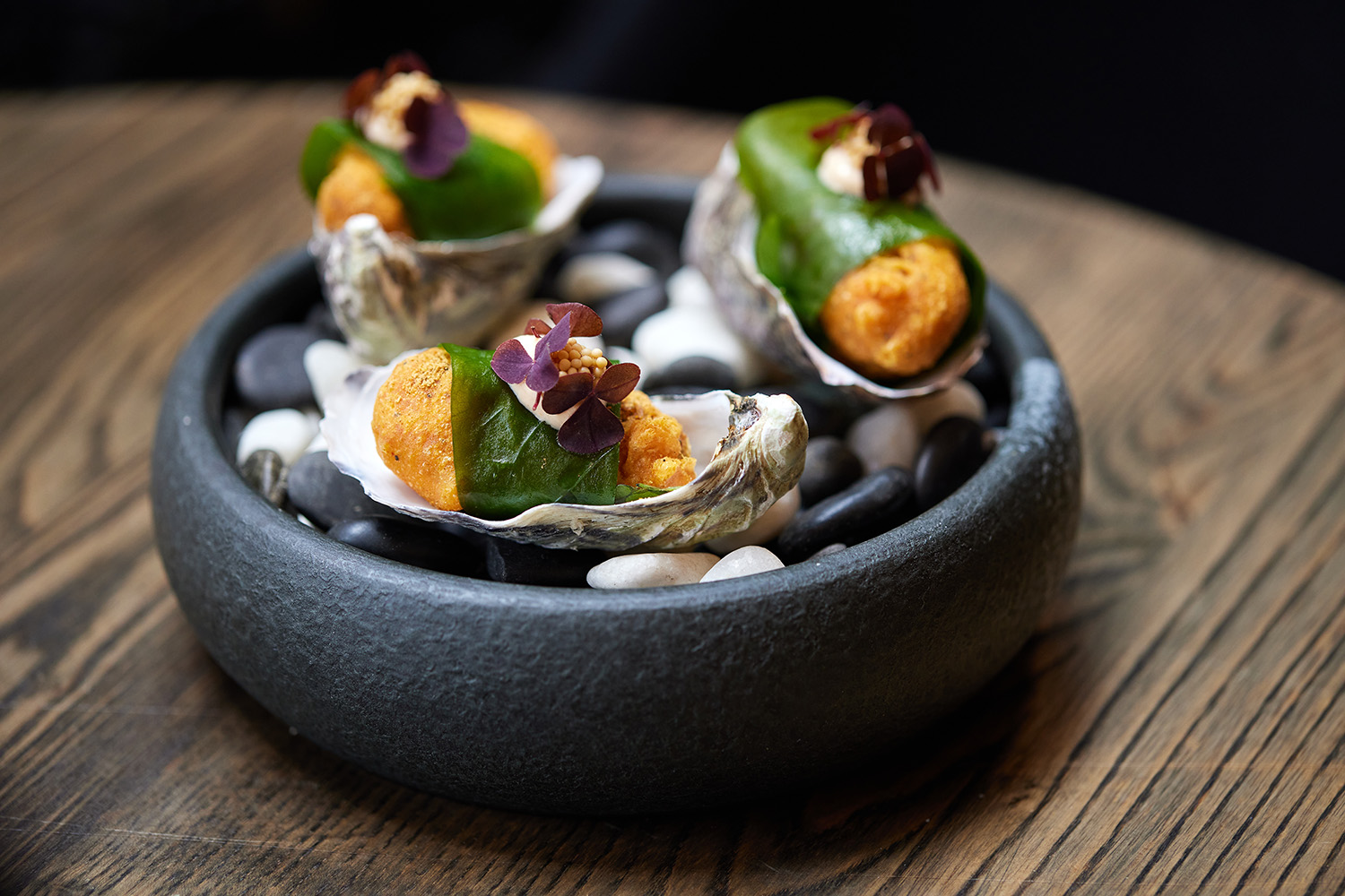 The oyster pakora. Photo / Babiche Martens