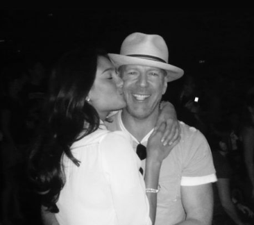 Bruce Willis & Emma Heming Willis in a series of throwback pictures posted to Instagram. Photo / Instagram