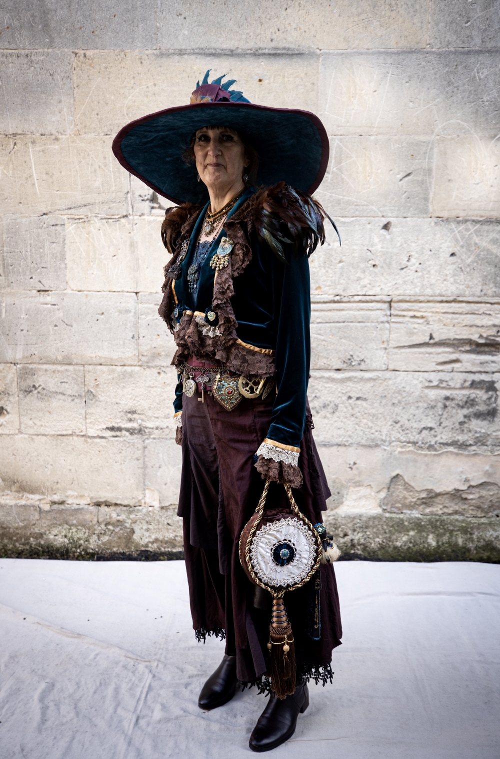 Fiona Bevan attends the Steampunk Festival 2024 in Oamaru. Photo / Dean Purcell