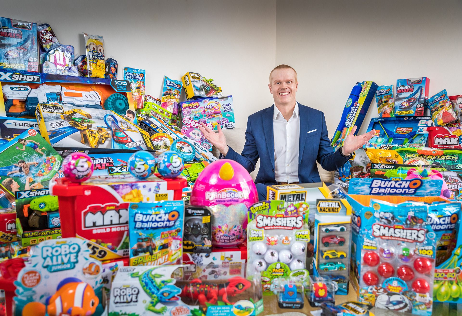 Nick Mowbray, co-founder of billion-dollar company Zuru Toys. Photo / Supplied