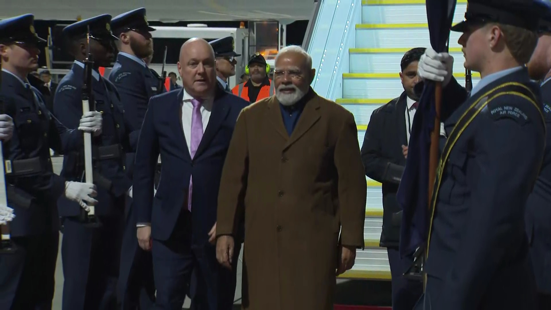 Indian Prime Minister Narendra Modi has landed in Auckland this evening.