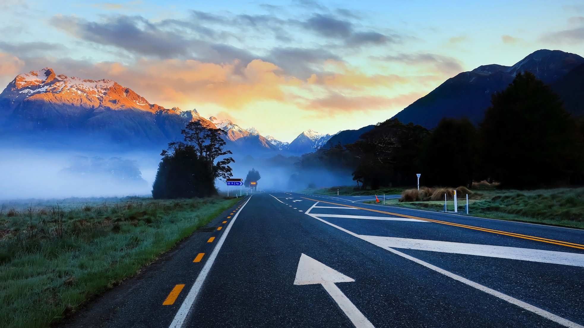 What should you do when driving on an icy, foggy road?