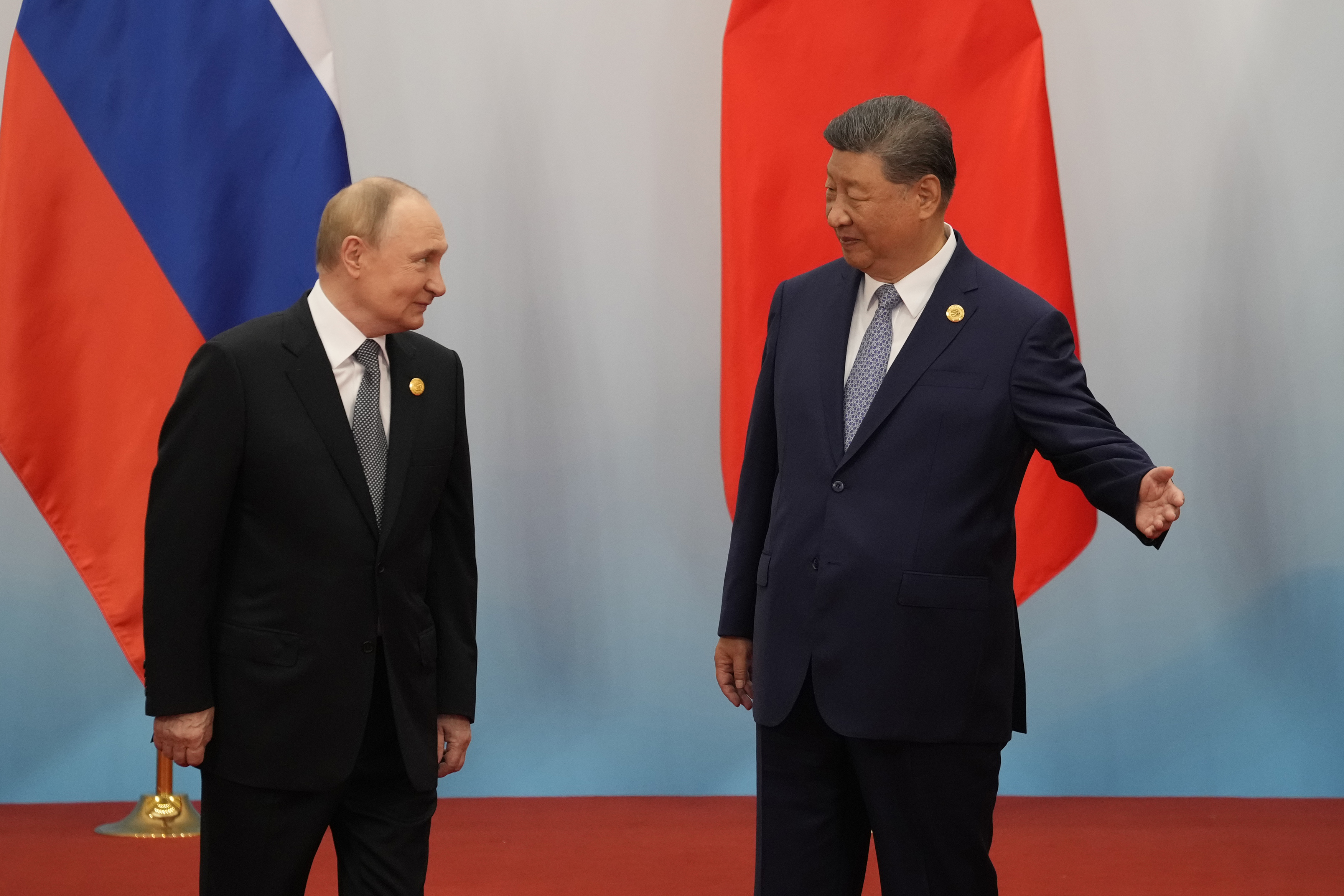 Presidents Putin and Xi.