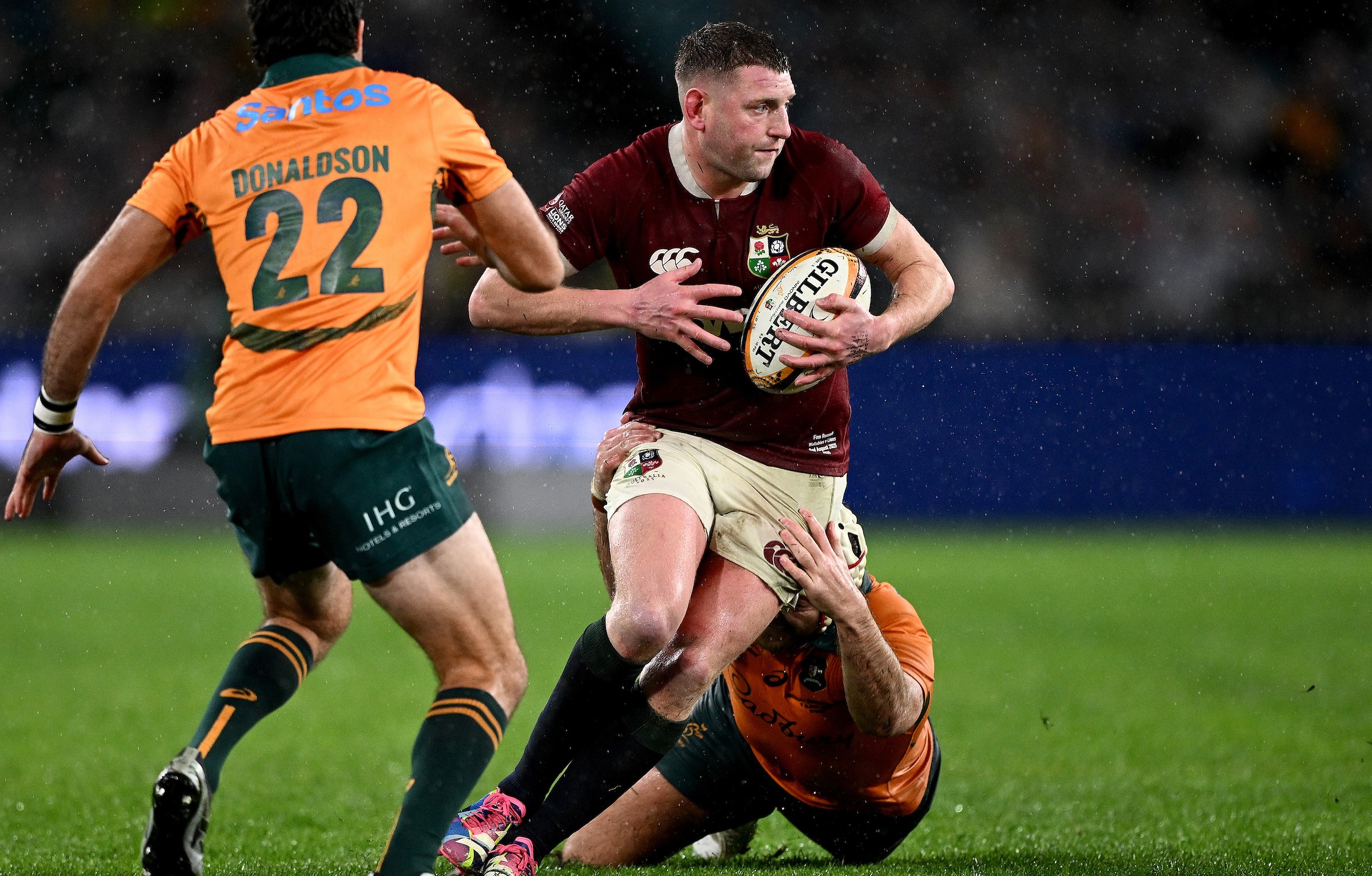 Scotland's Finn Russell in action for the British and Irish Lions against Australia this year. 