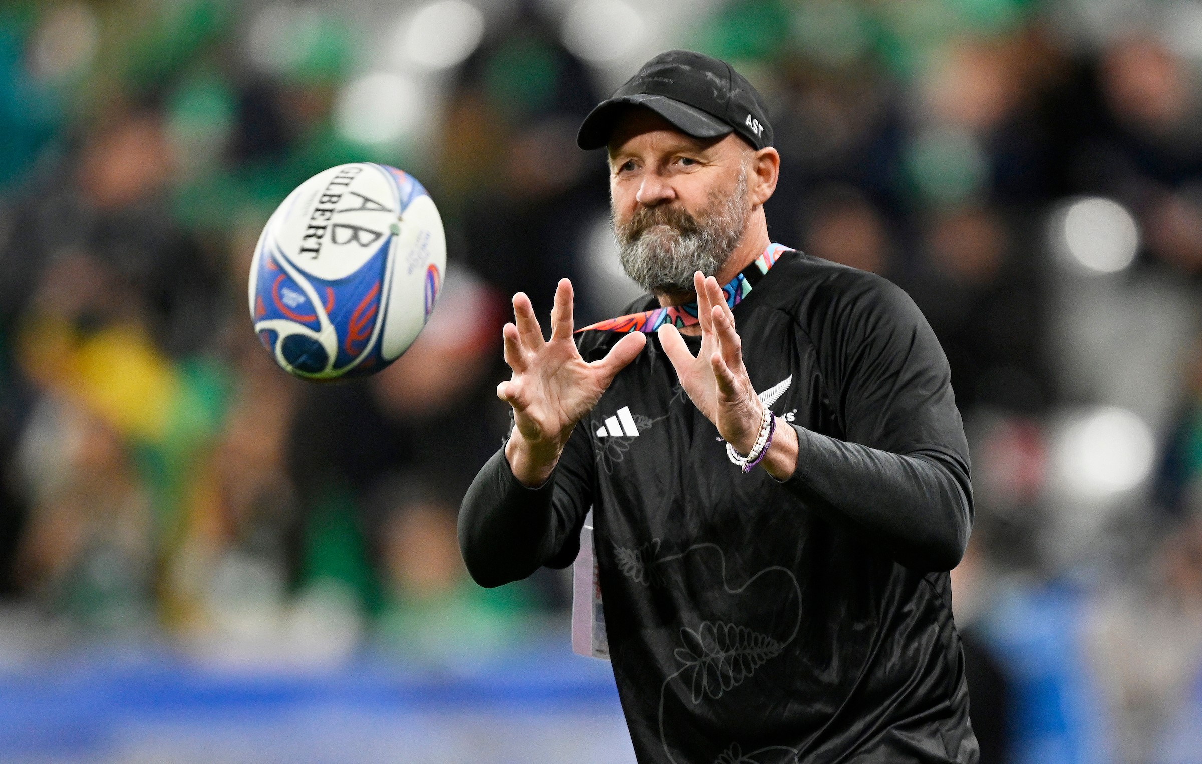 Andrew Strawbridge pictured before the All Blacks' World Cup quarter-final against Ireland in Paris in 2023.