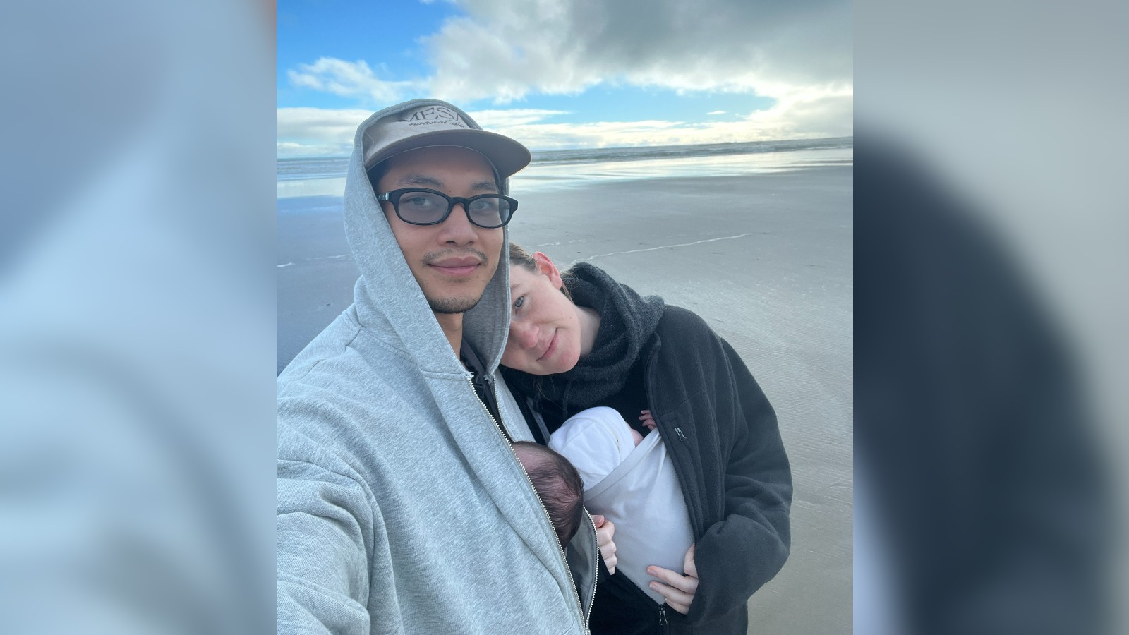 Billy and Jesse with their twin daughters.
