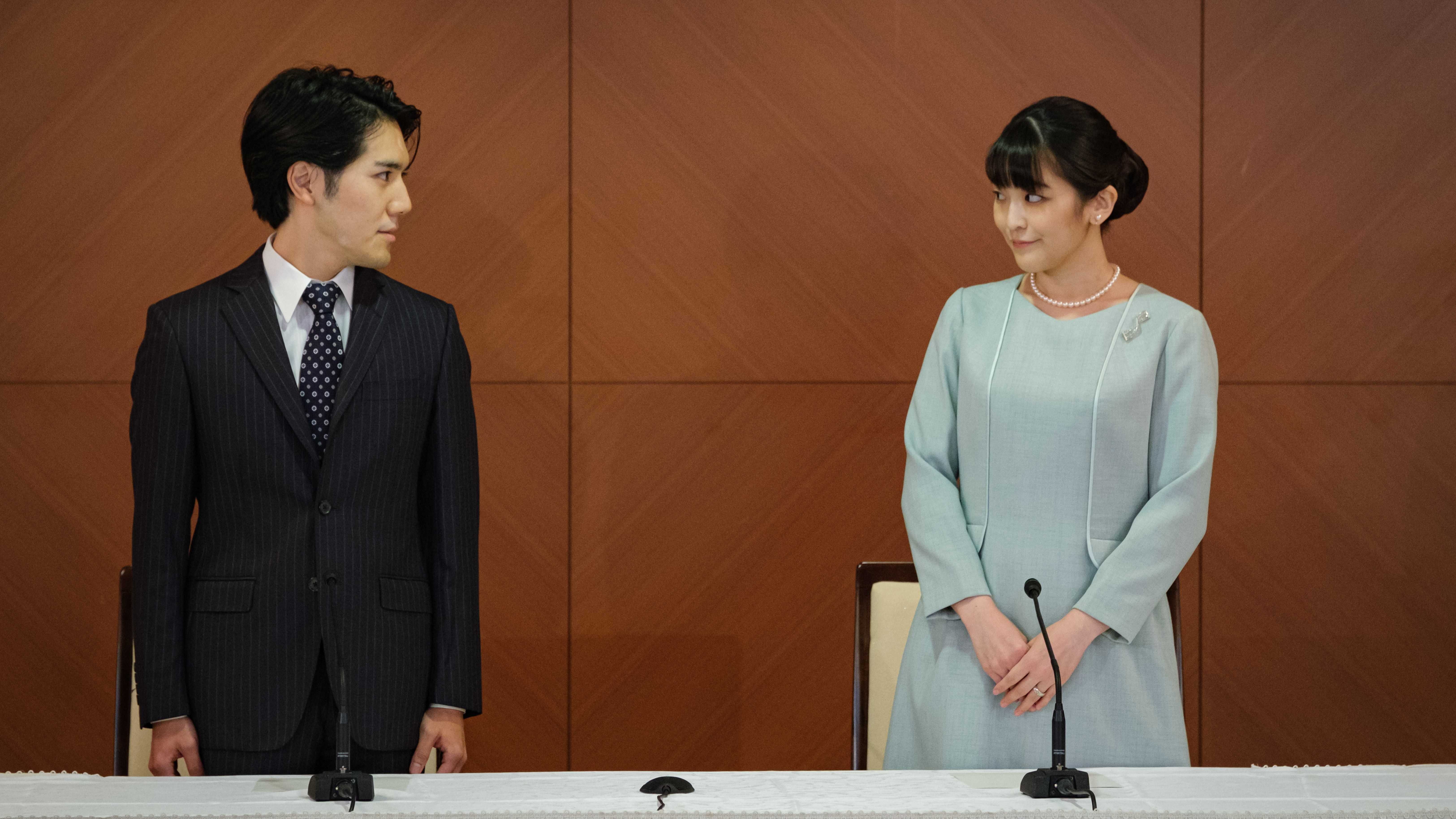 Princess Mako with her husband  Kei Komuro.  