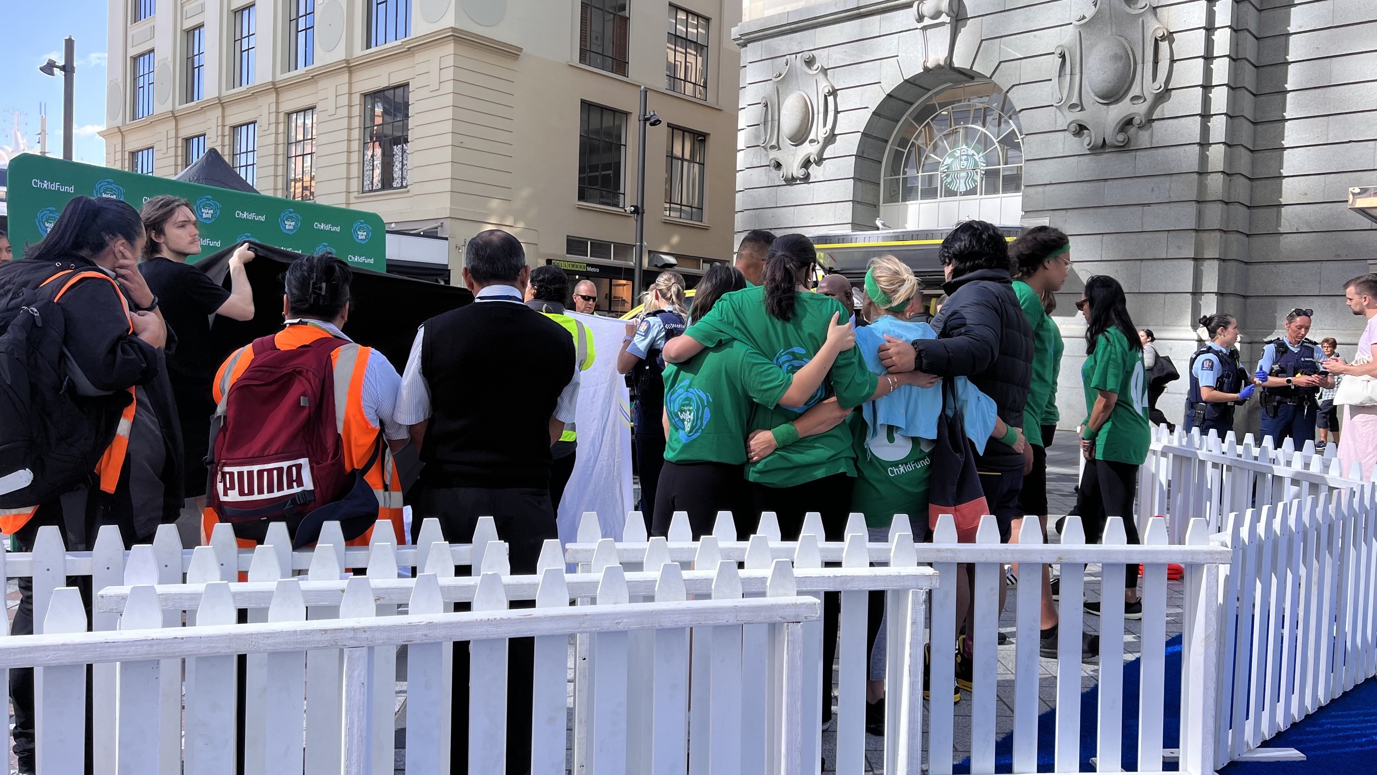 ChildFund staff at the scene were visibly emotional.