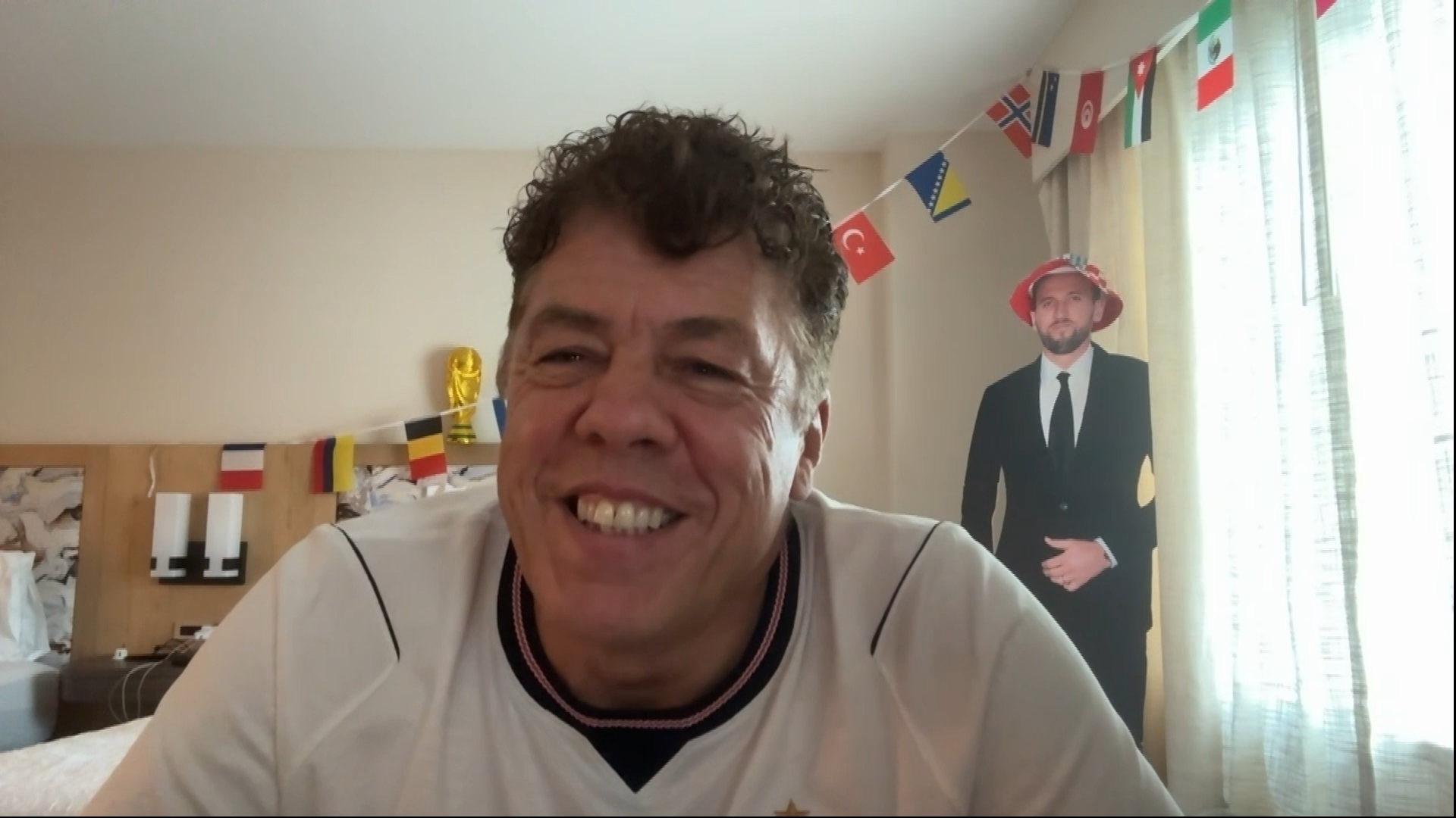 England football fan Andy Milne.