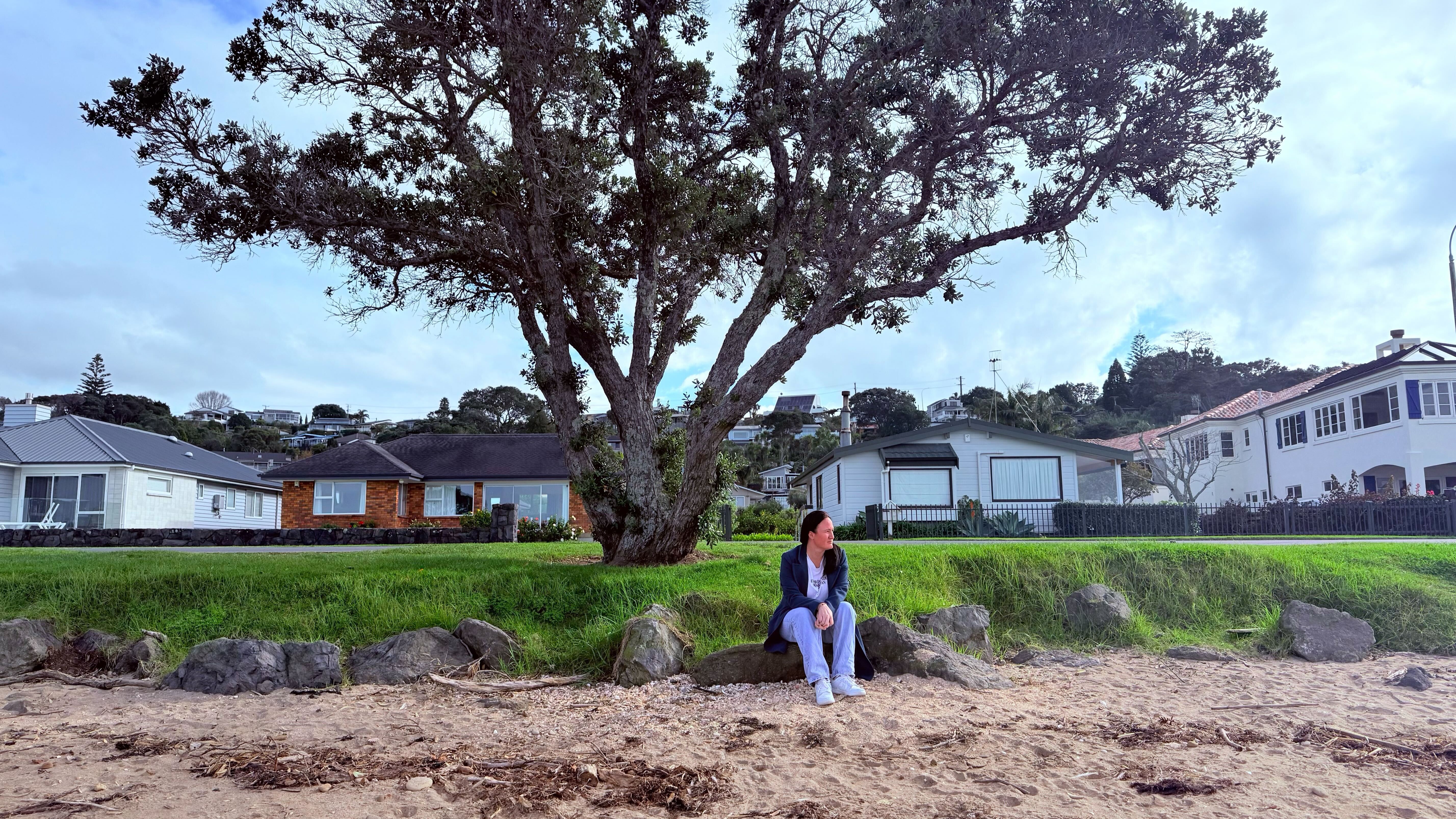Shara-Lee Porter wants to put a park bench at Arkles Bay, under what has become known as Tyler’s tree.
