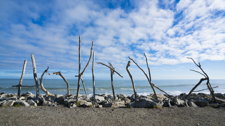 Hokitika welcome sign