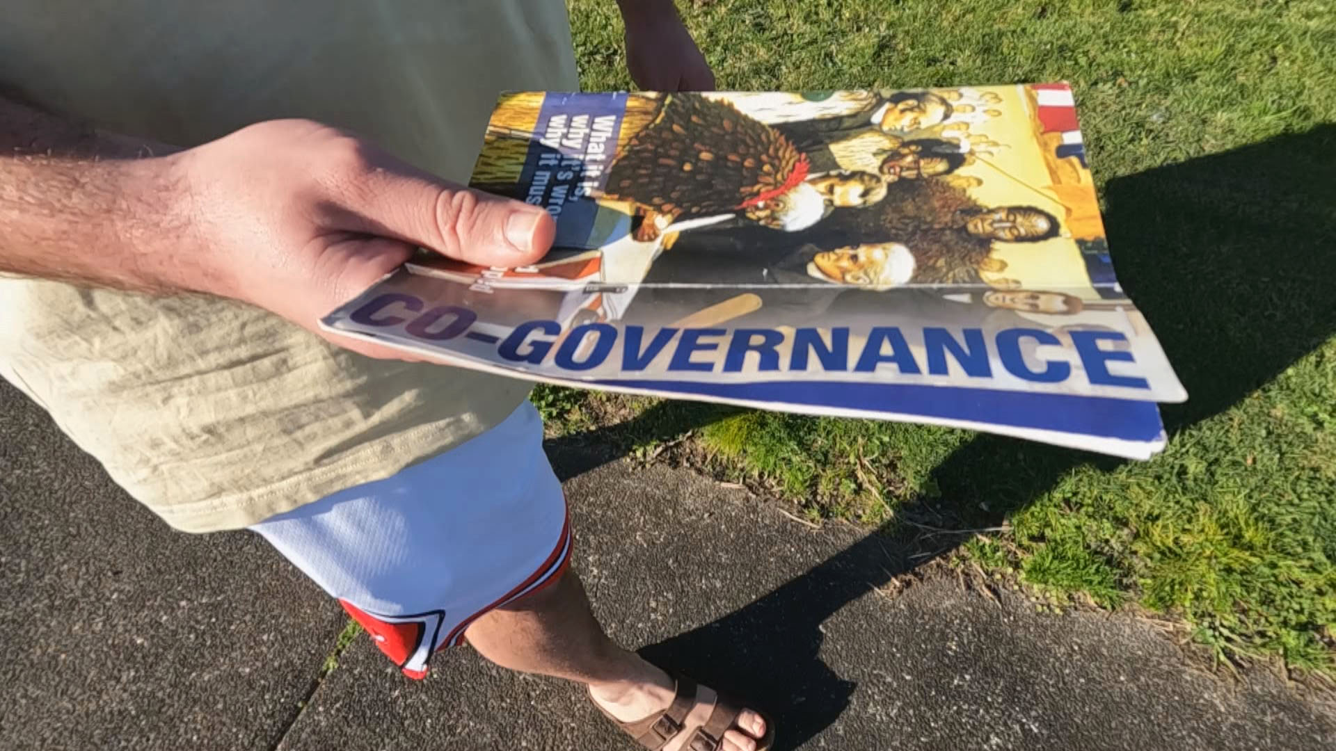 It says the more than 300,000 pamphlets by controversial author Julian Batchelor could be considered election advertising.