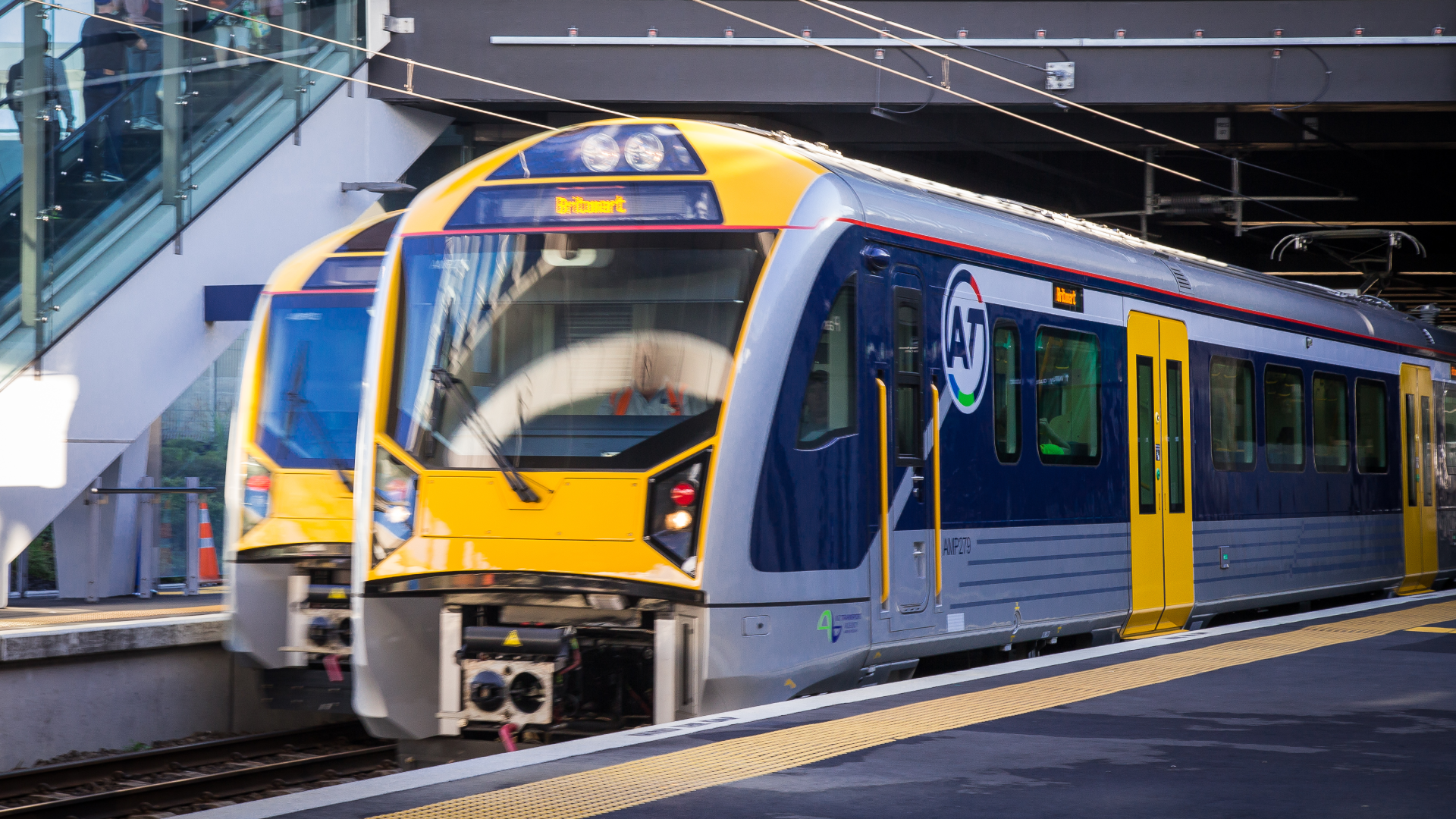 Two metro trains in Auckland (file photo).