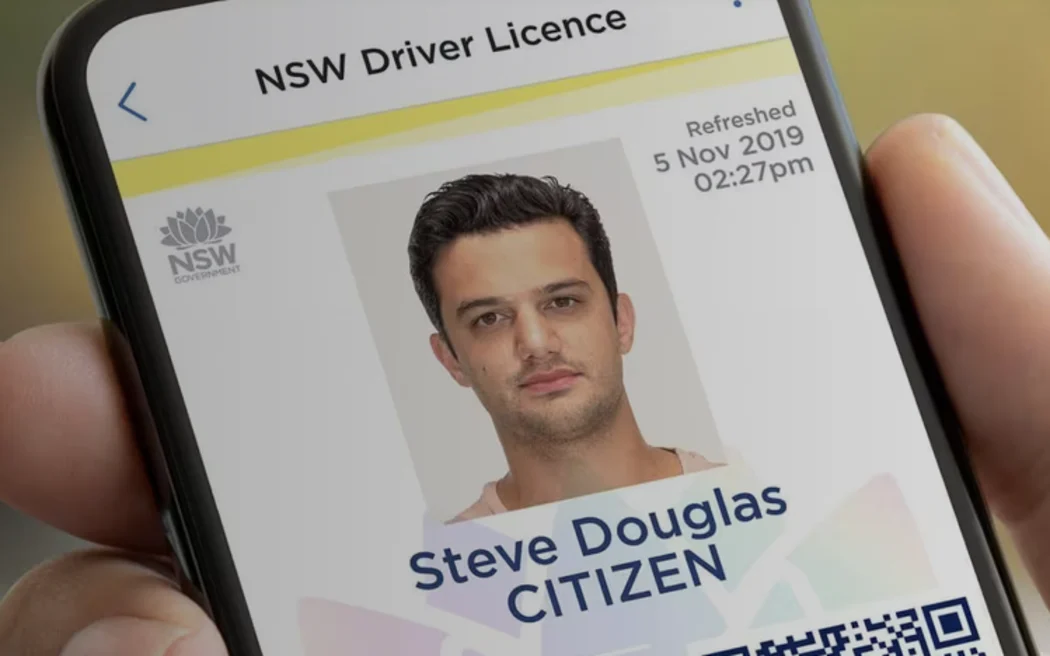 A New South Wales digital driver licences. 
