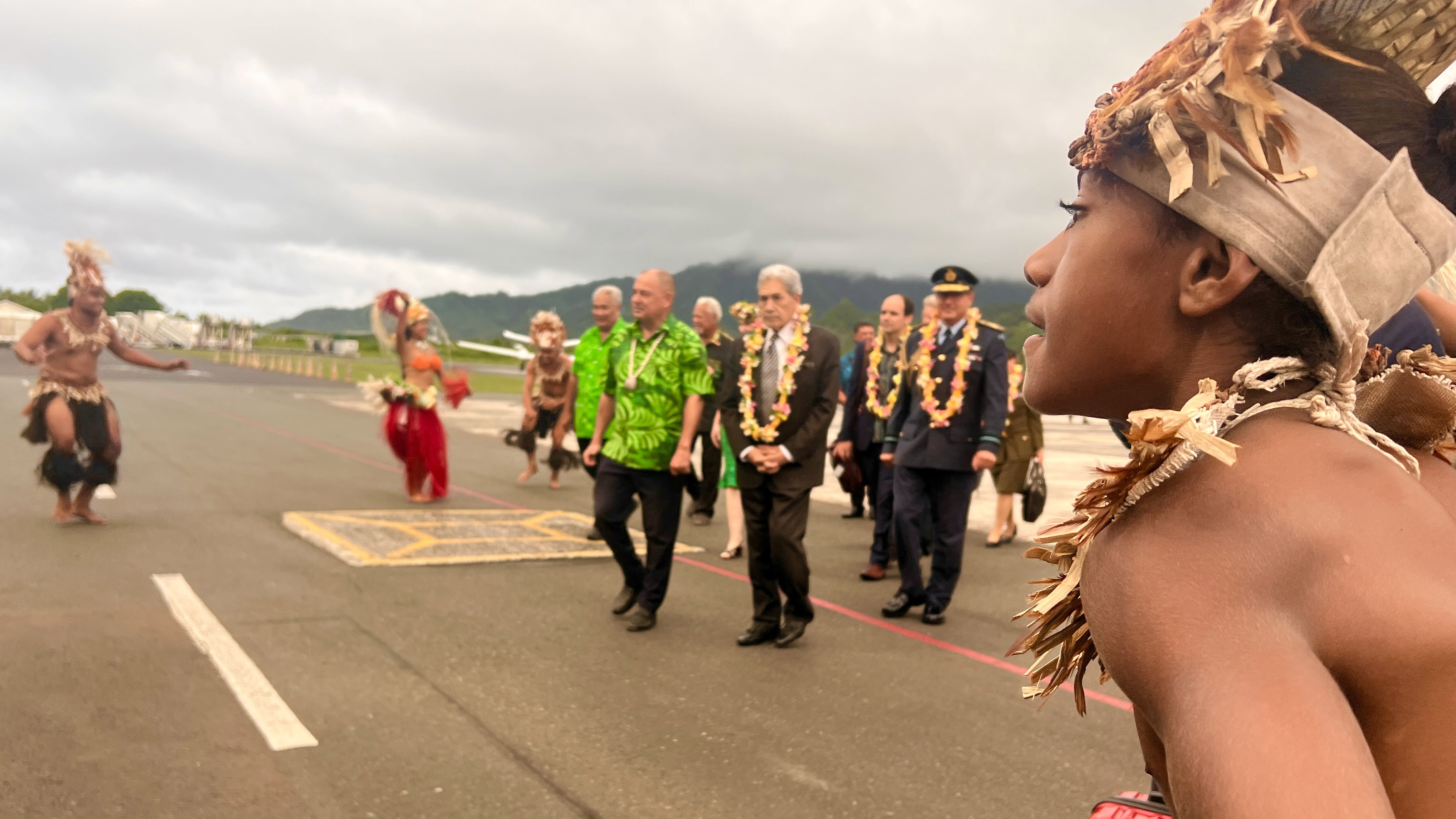 A formal welcome for NZ Foreign Minister Winston Peters in the Cook Islands.(Image: MFAT)