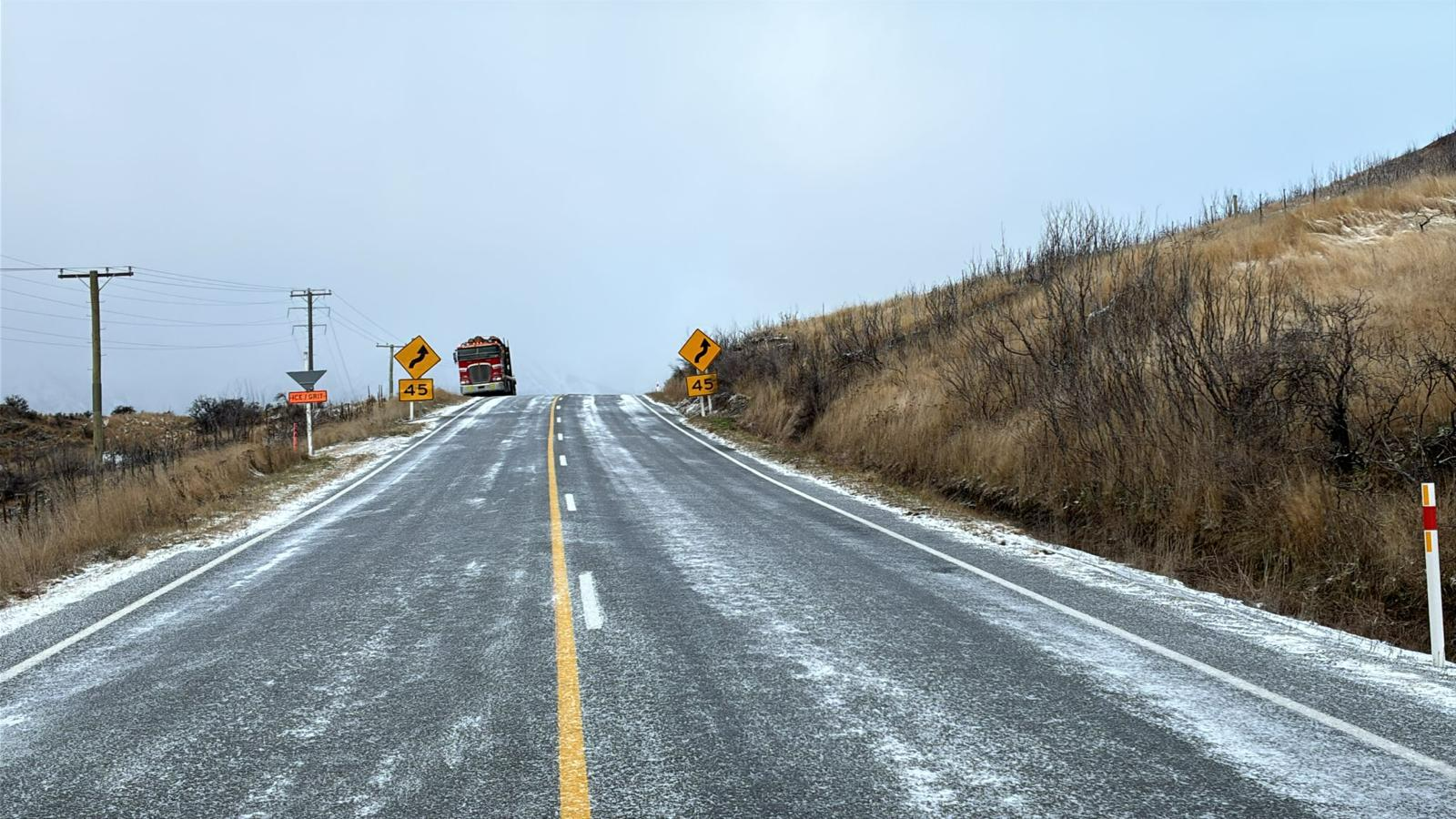 Images from SH73 this morning. Source: NZTA