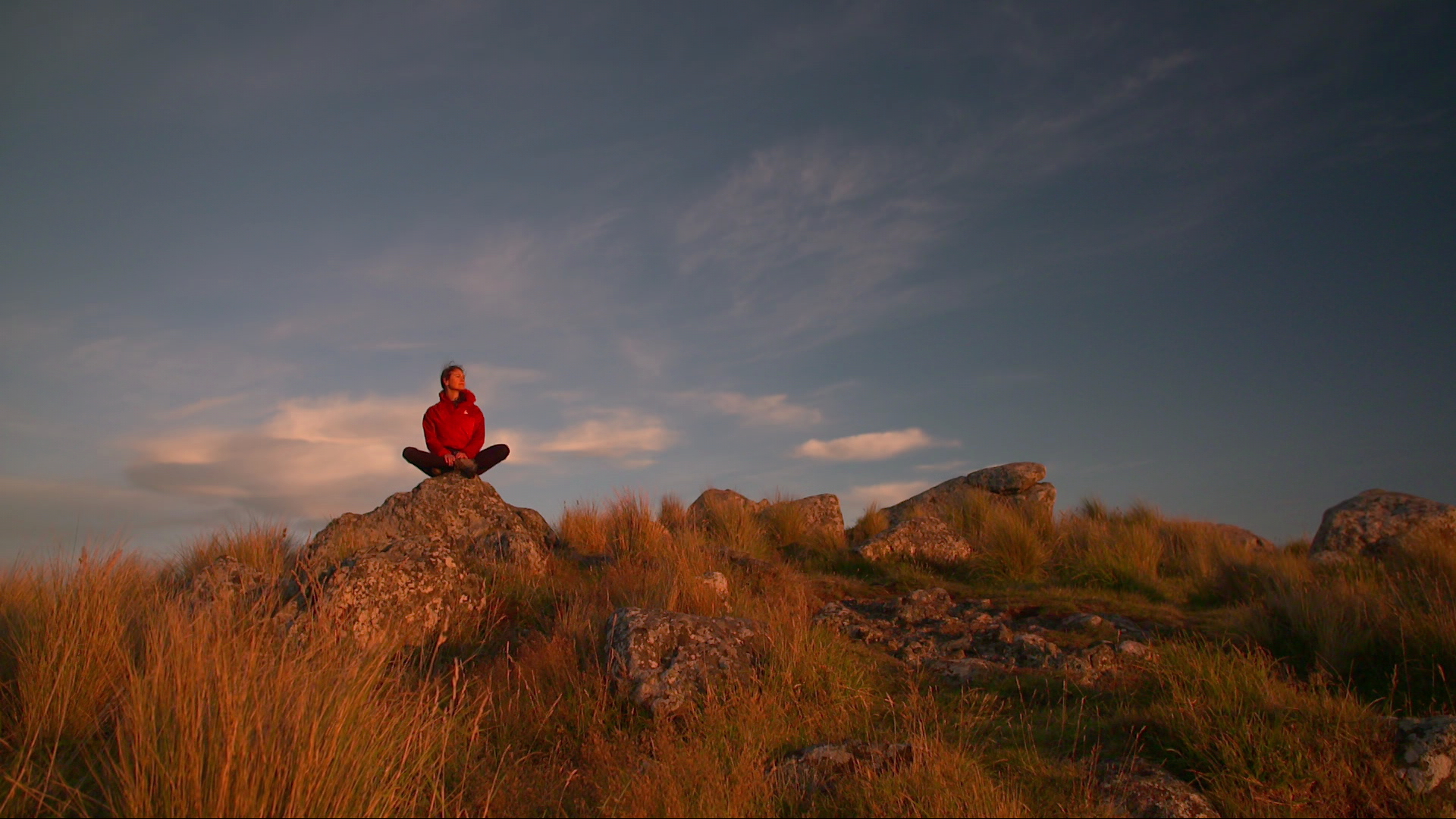 Jenafer Matthews takes an early morning hike in the Port Hills and does some mindful breathing. 