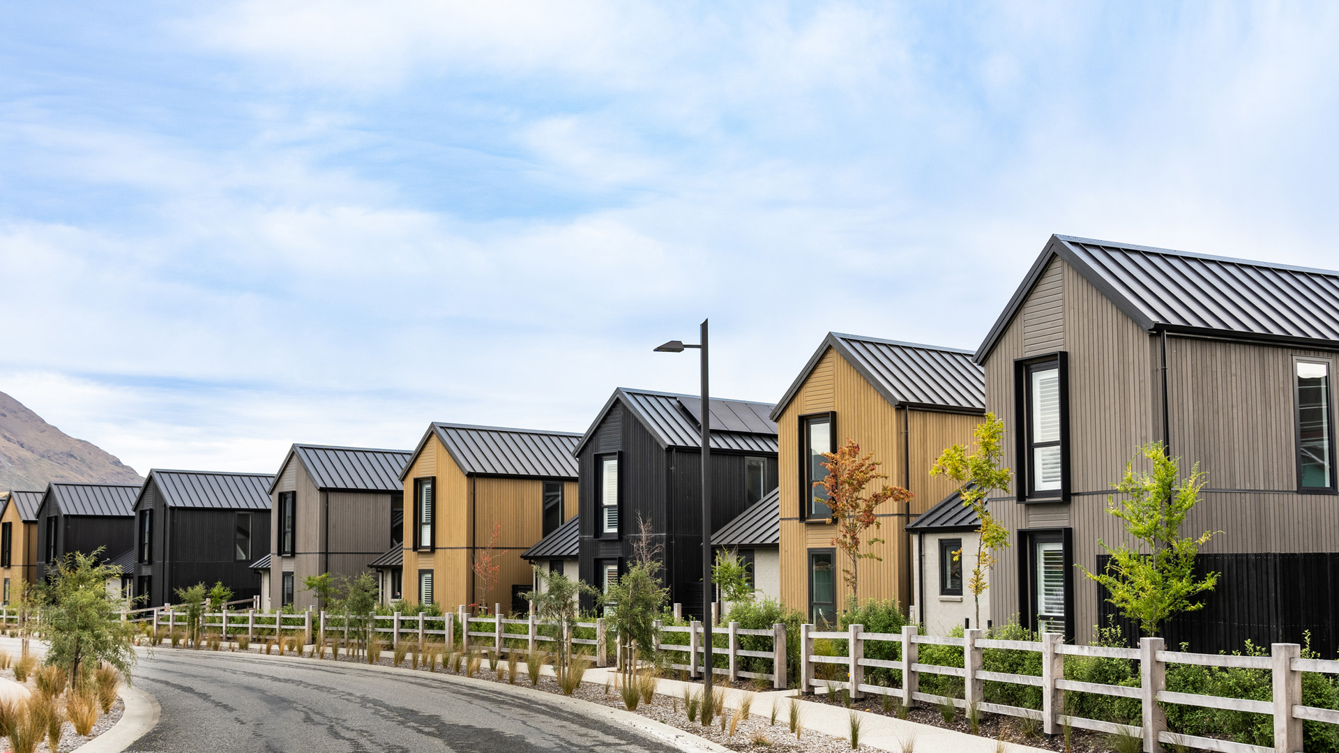 Houses in New Zealand.