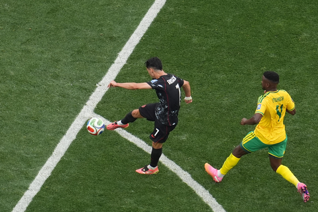 Canada's Stephen Eustaquio scores
