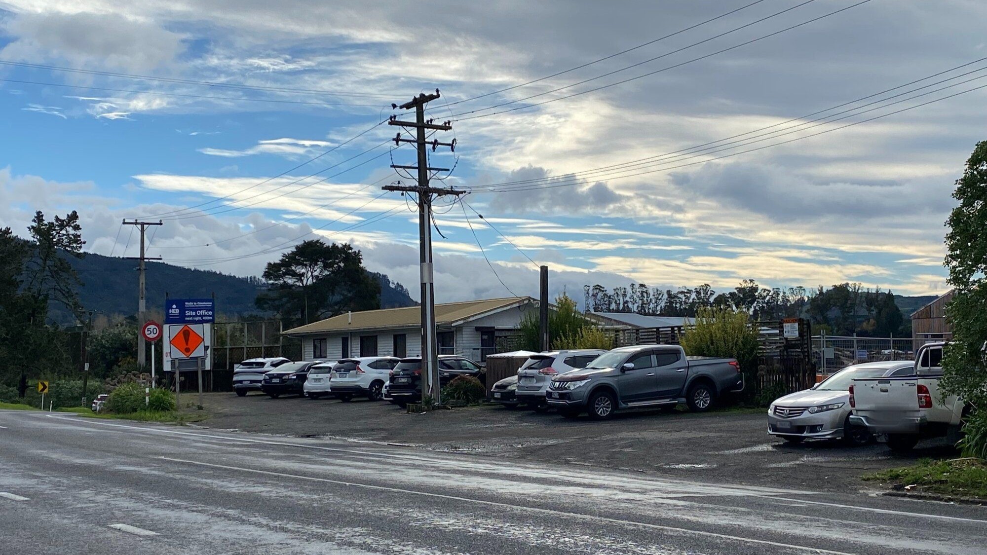 The site this week - containers are no longer visible.